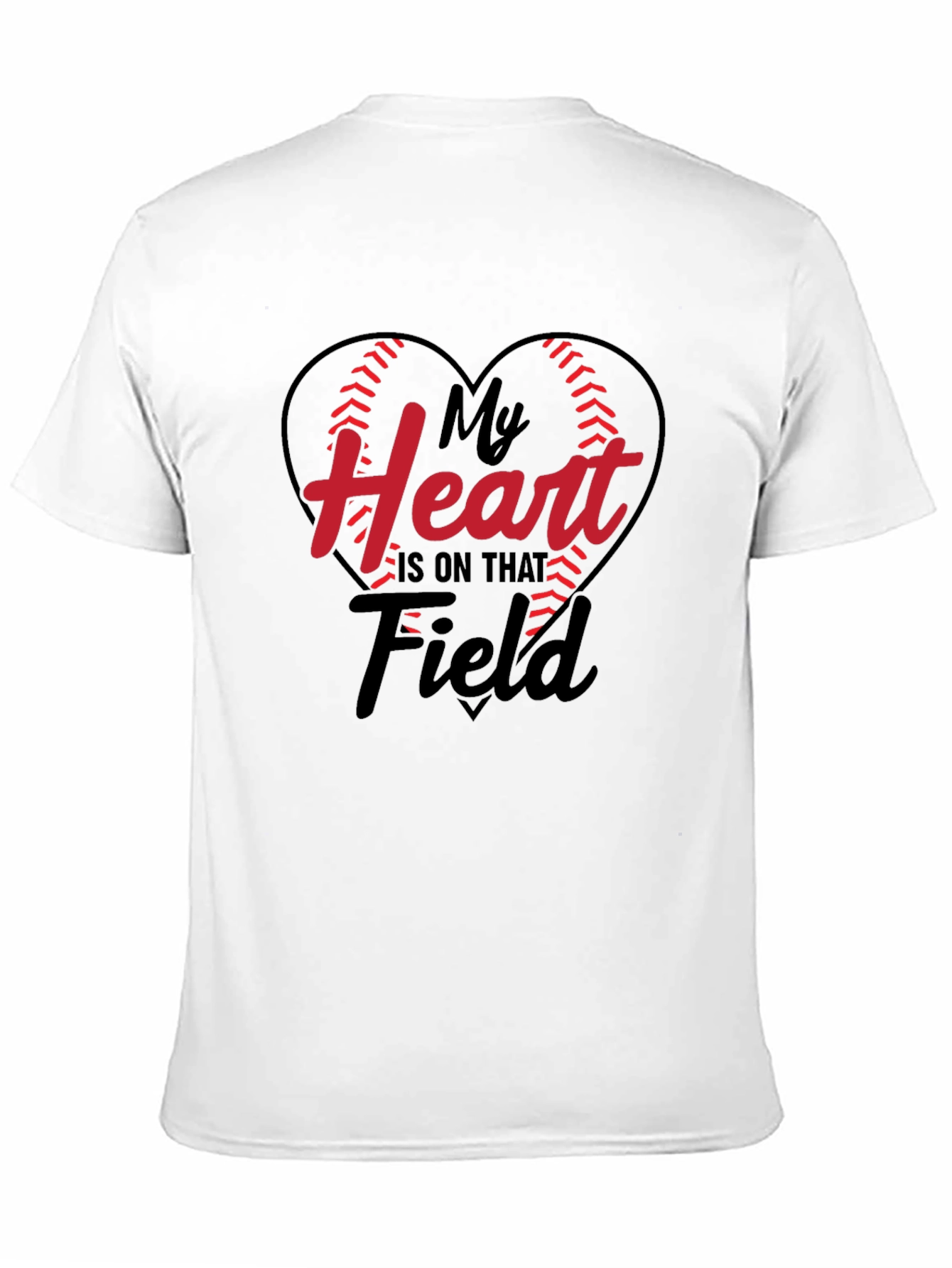 Baseball Heart Graphic Tee - Game Day T-Shirt