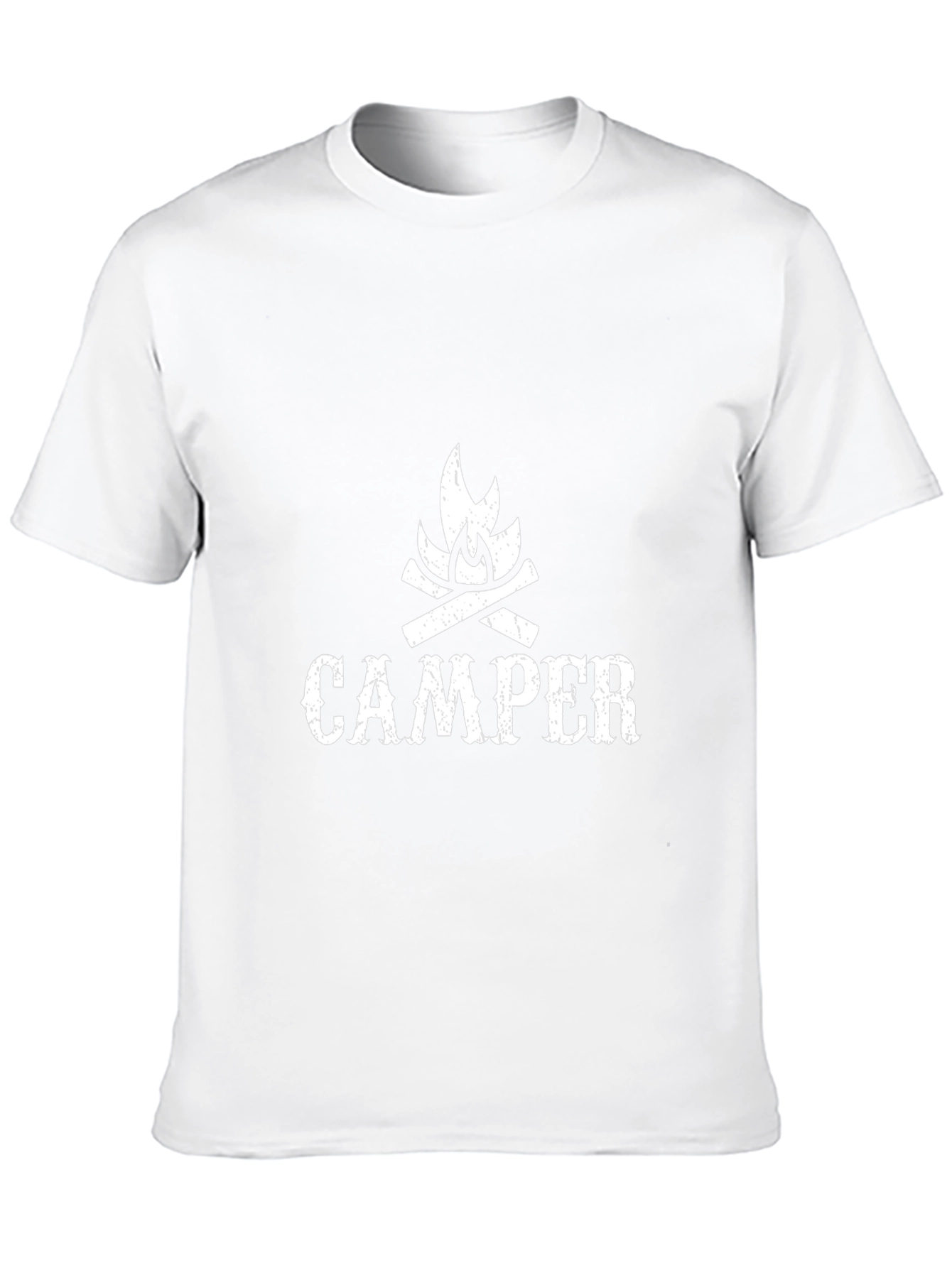 Camper Graphic T-Shirt - Mens Black Crew Neck Tee
