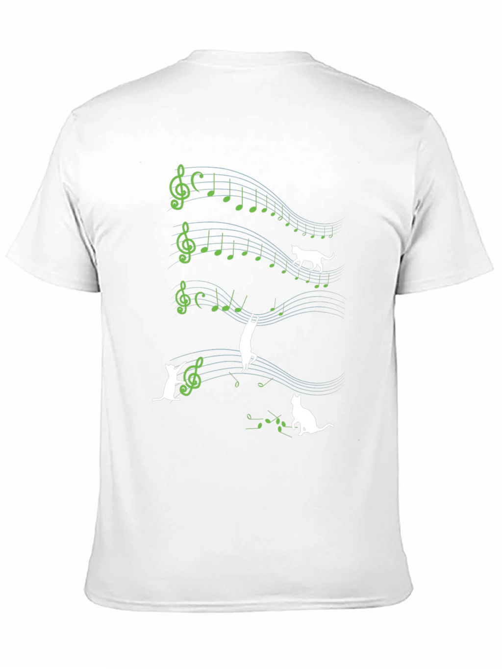 Musical Cat T-Shirt - Quirky Music Lover Tee