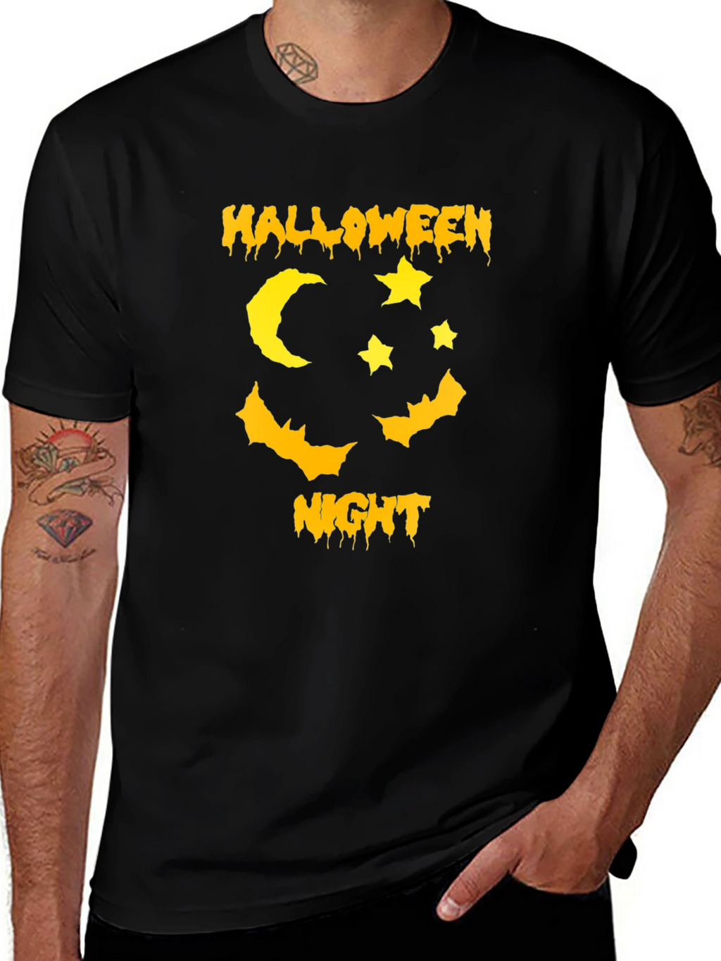 Halloween Night Black T-Shirt