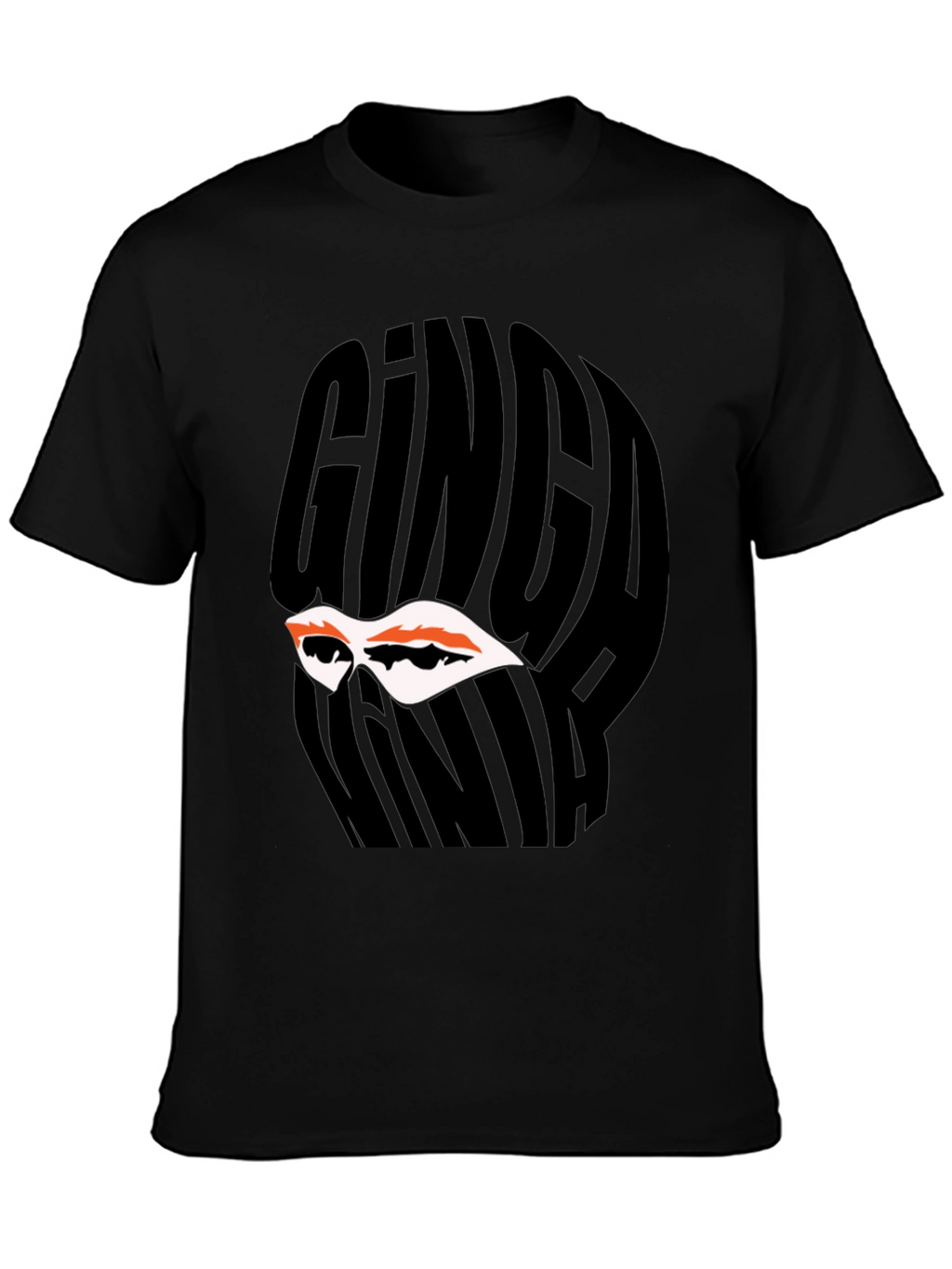Ginga Ninja Graphic Tee - Black Cotton T-Shirt