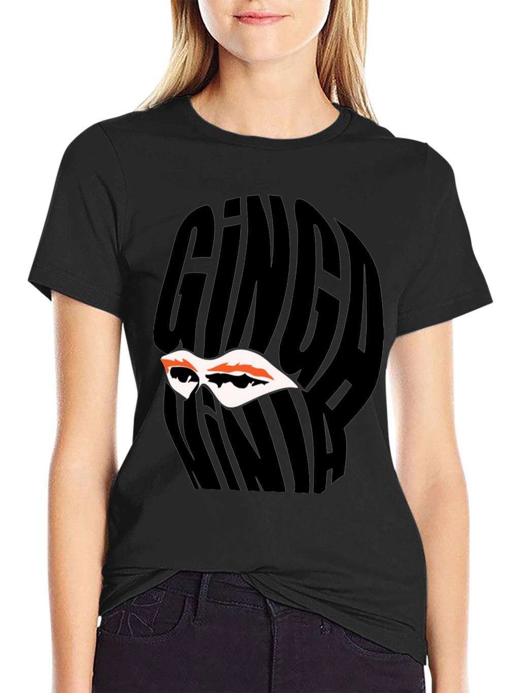Ginga Ninja Graphic Tee - Black Cotton T-Shirt