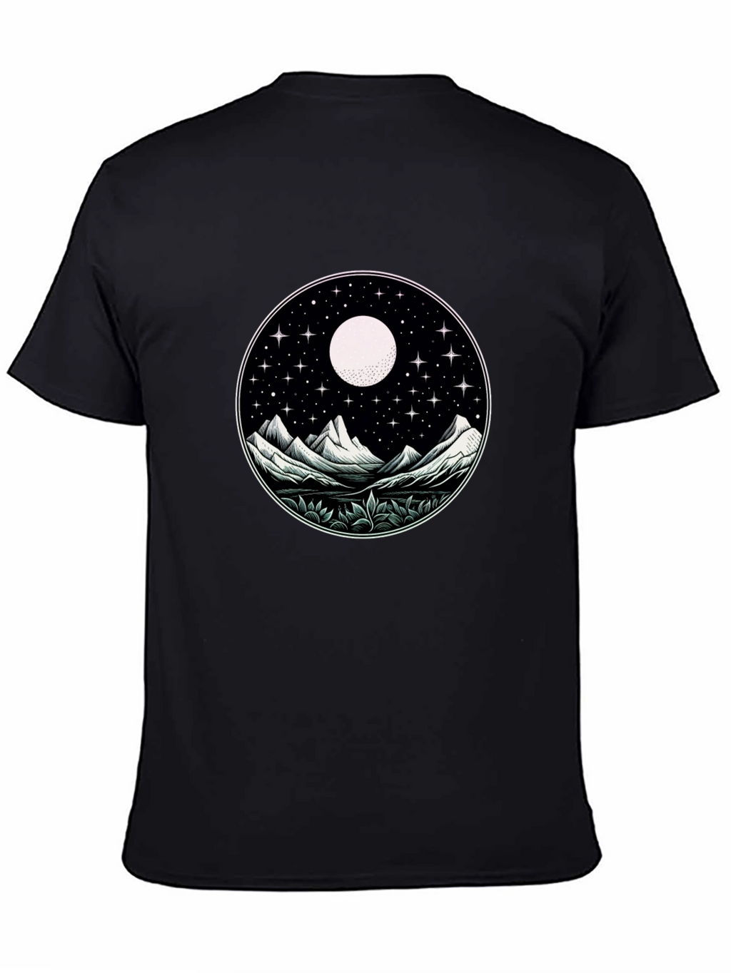 Night Sky Mountain Graphic Tee - Unisex