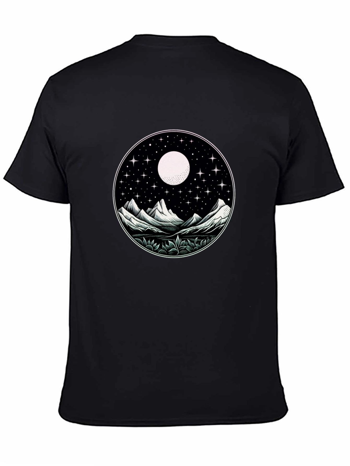 Night Sky Mountain Graphic Tee - Unisex