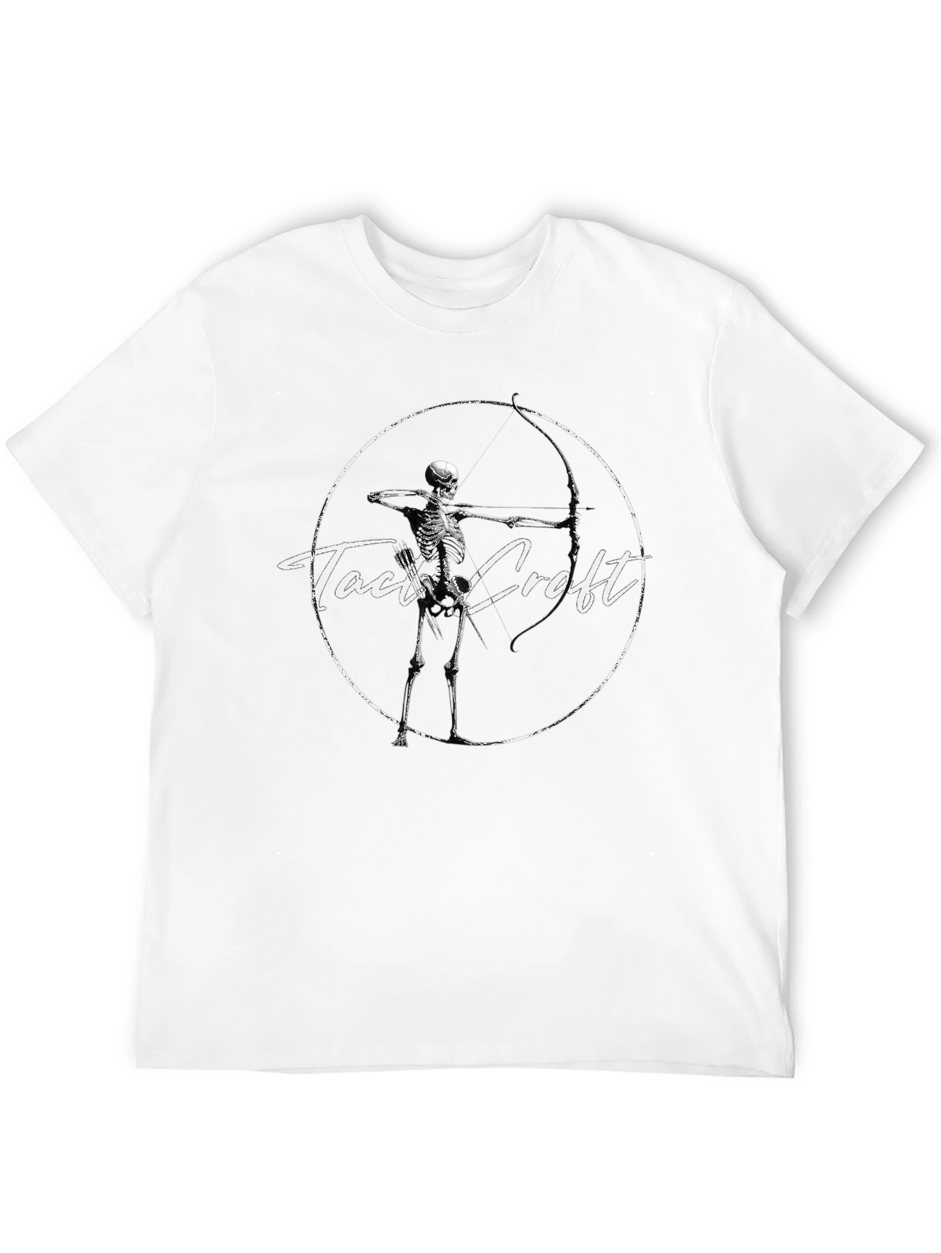 Tact Croft Skeleton Archer Graphic Tee - Black