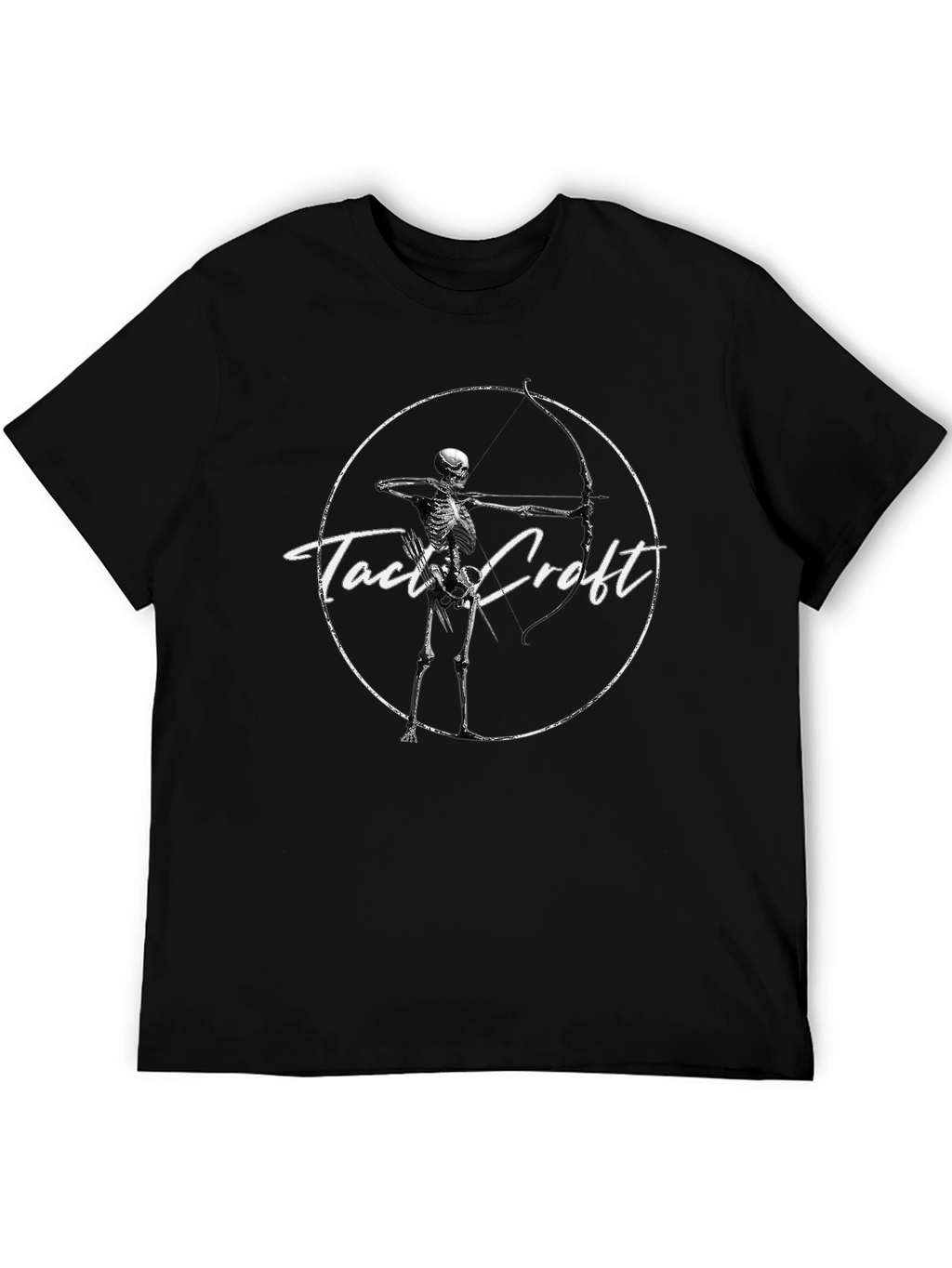 Tact Croft Skeleton Archer Graphic Tee - Black