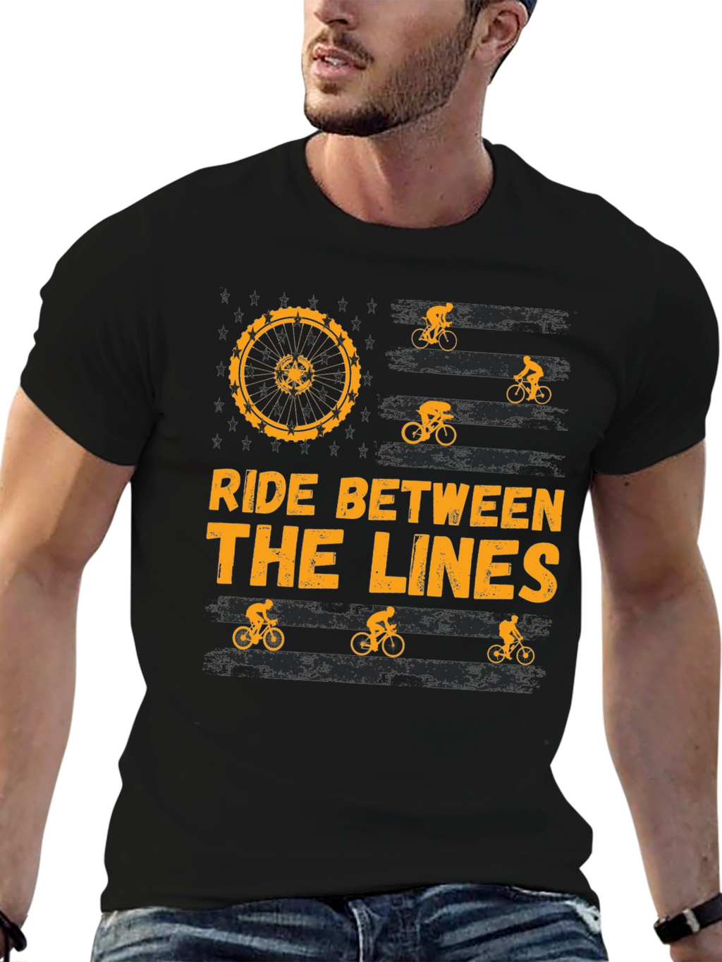 Ride Between the Lines Biker T-Shirt