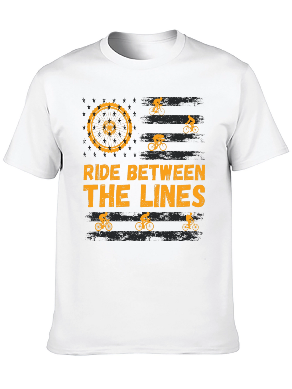 Ride Between the Lines Biker T-Shirt