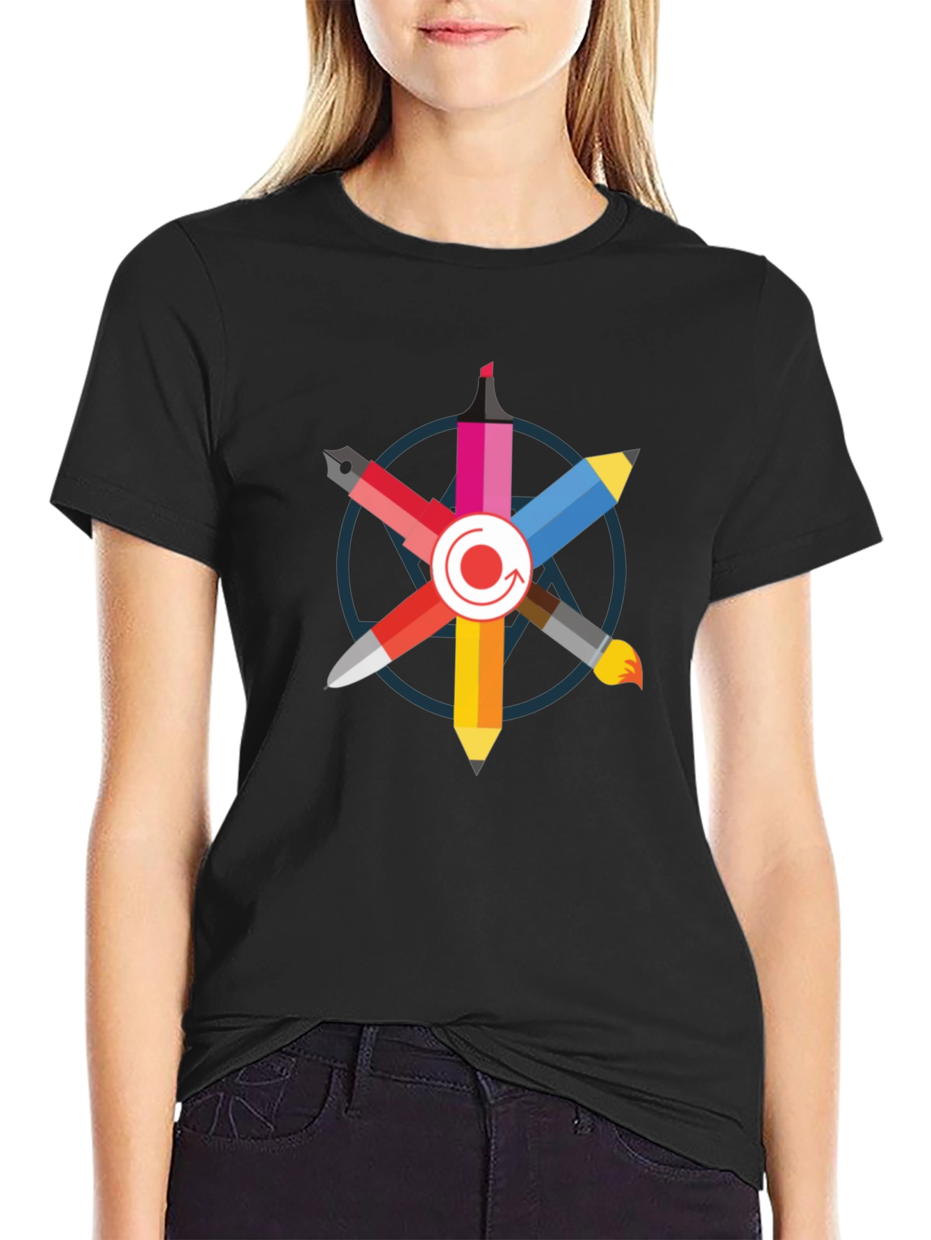 Creative Artists Palette T-Shirt - Black