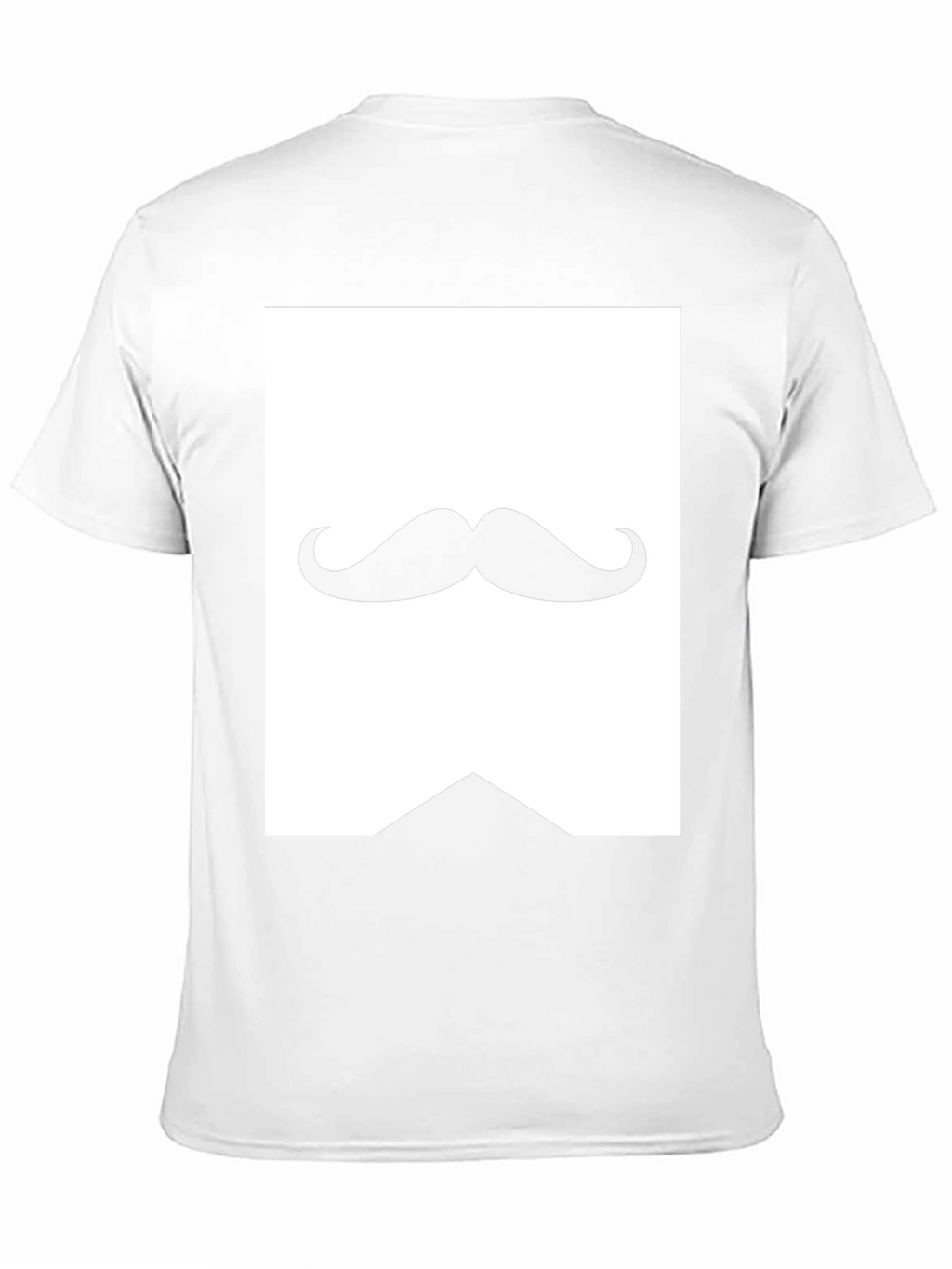 Black Mustache Graphic T-Shirt for Men