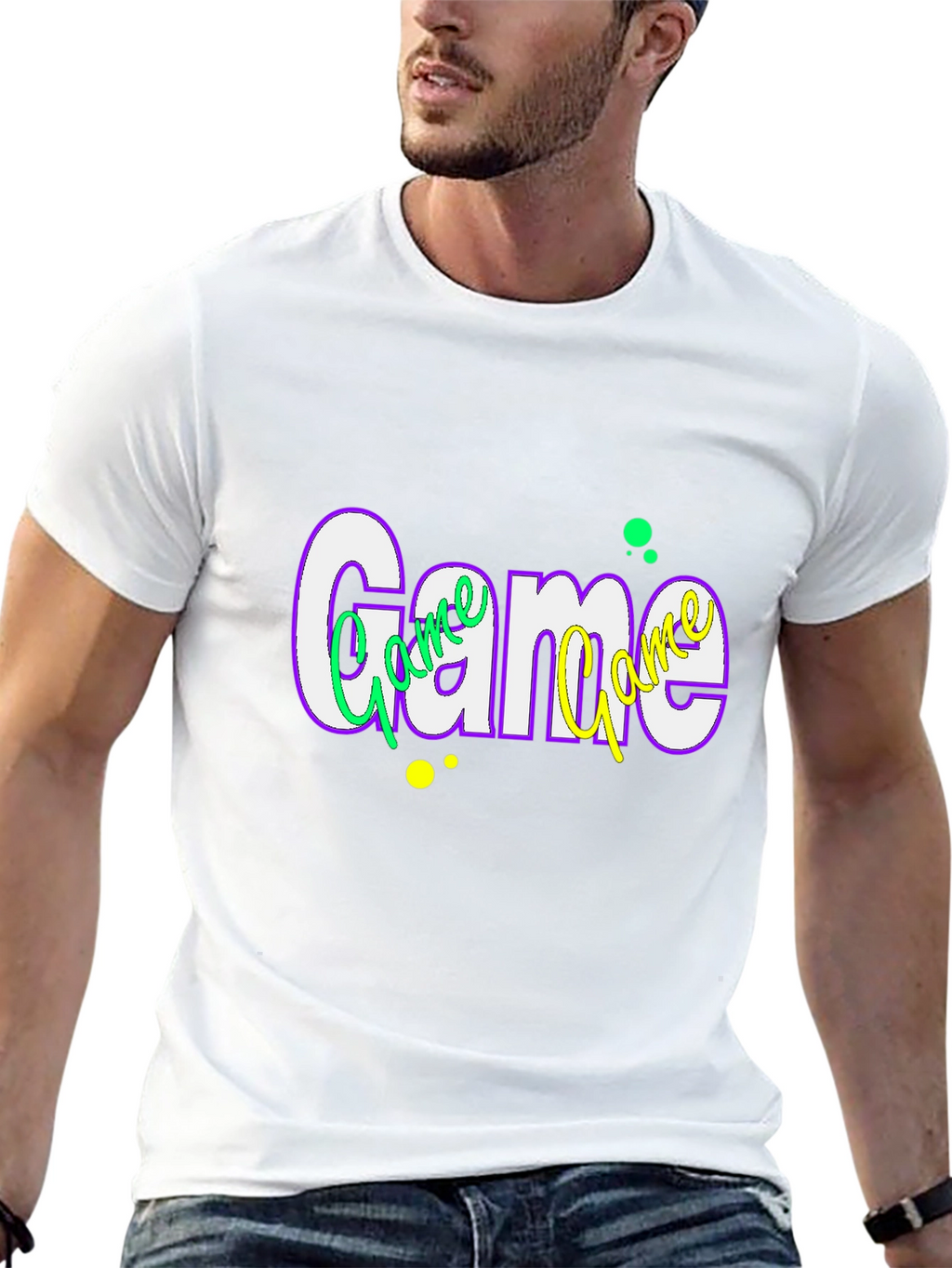 Stylish Game Graphic Tee - Trendy Casual Wear