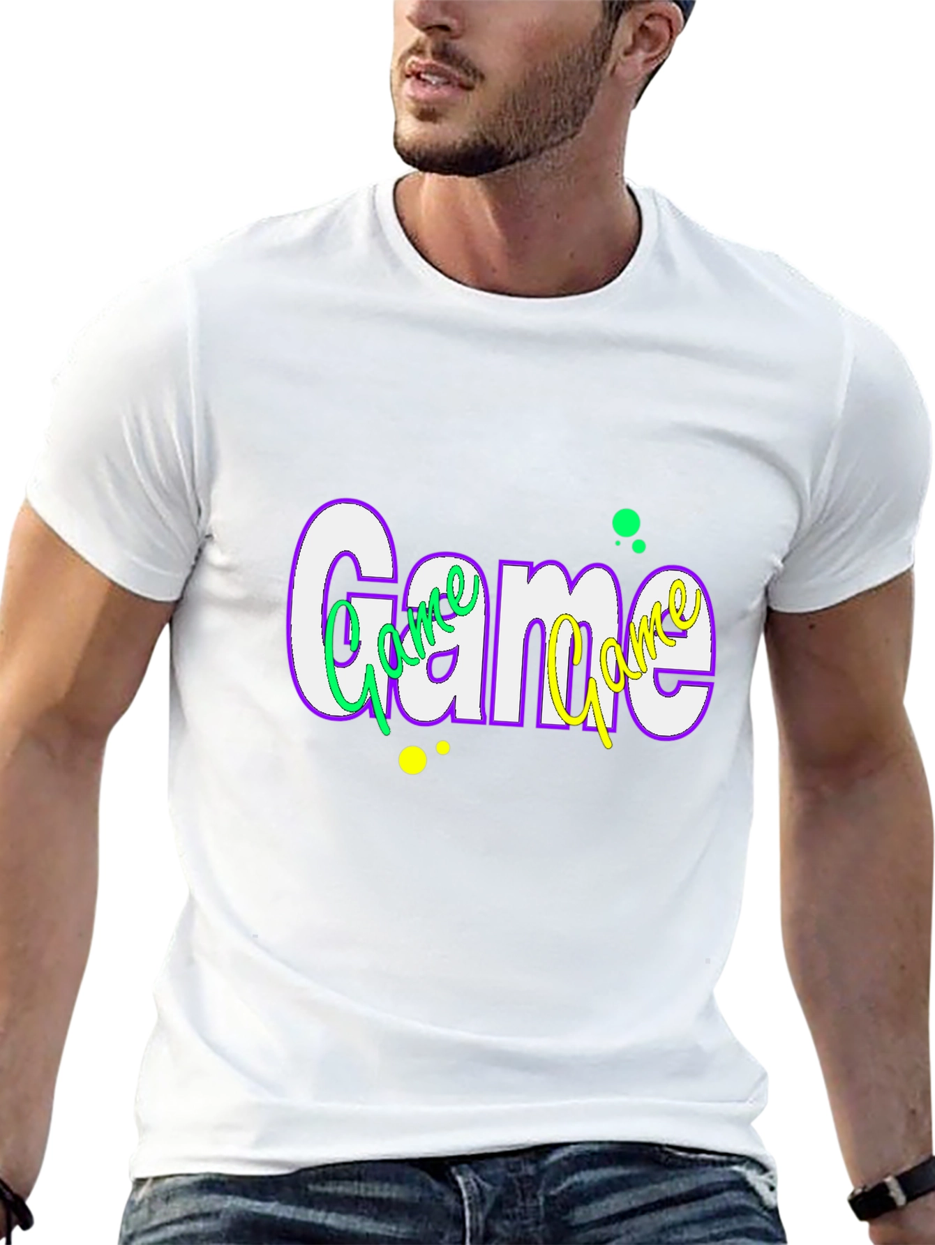 Stylish Game Graphic Tee - Trendy Casual Wear