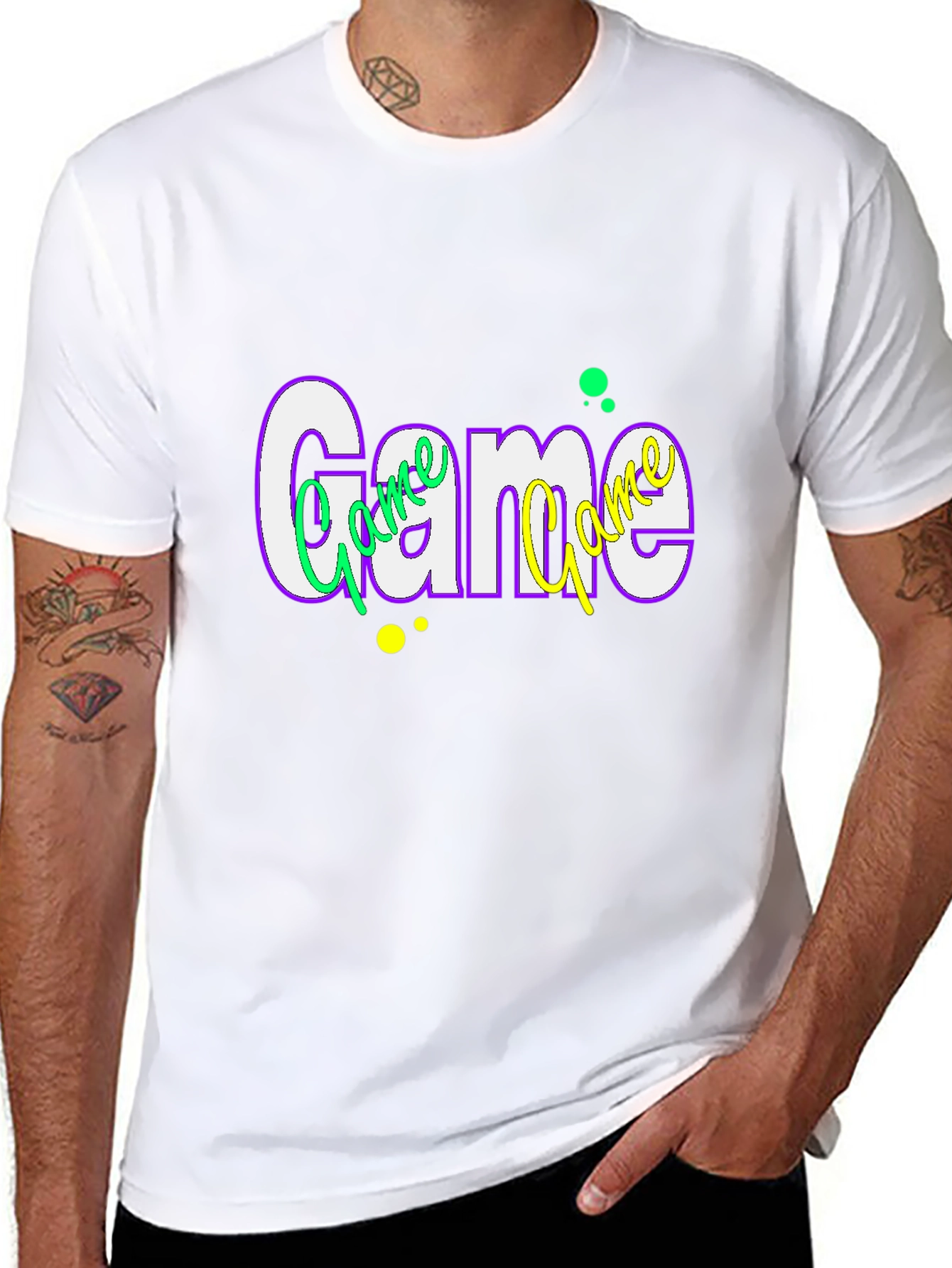 Stylish Game Graphic Tee - Trendy Casual Wear