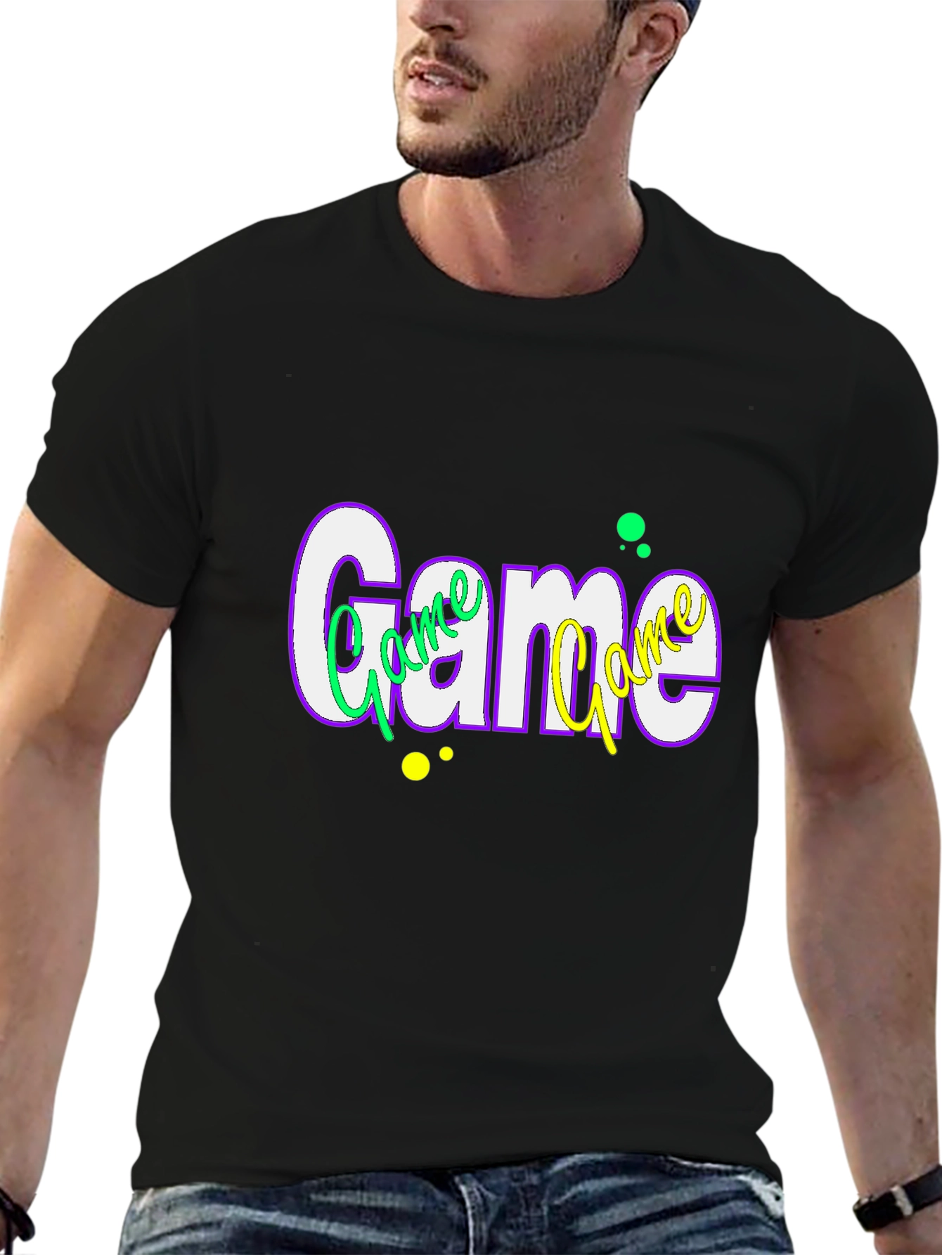 Stylish Game Graphic Tee - Trendy Casual Wear
