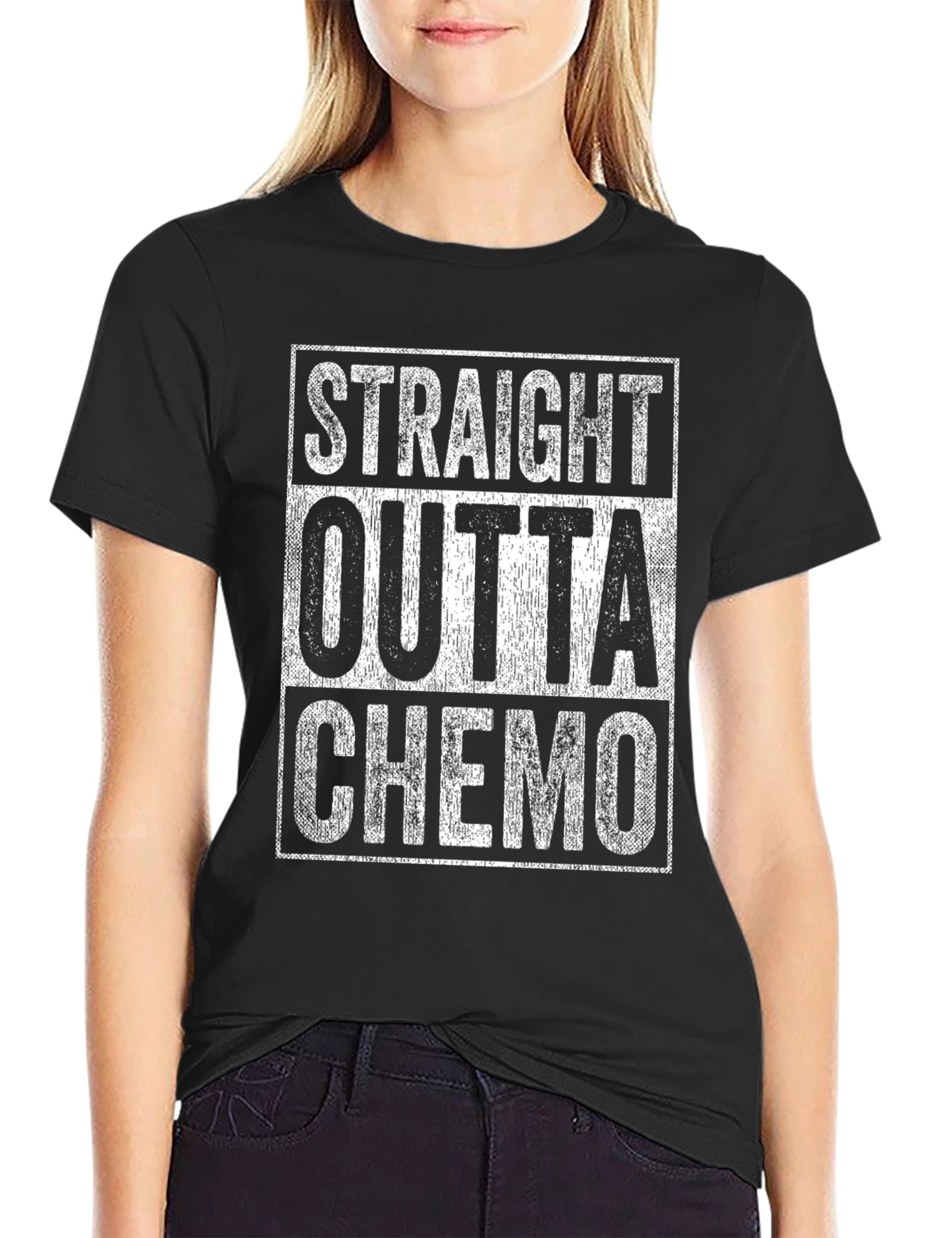 Straight Outta Chemo T-Shirt Cancer Survivor Tee