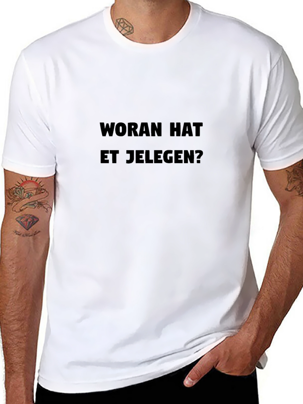 Worán Hat Et Jelegen? Black T-Shirt