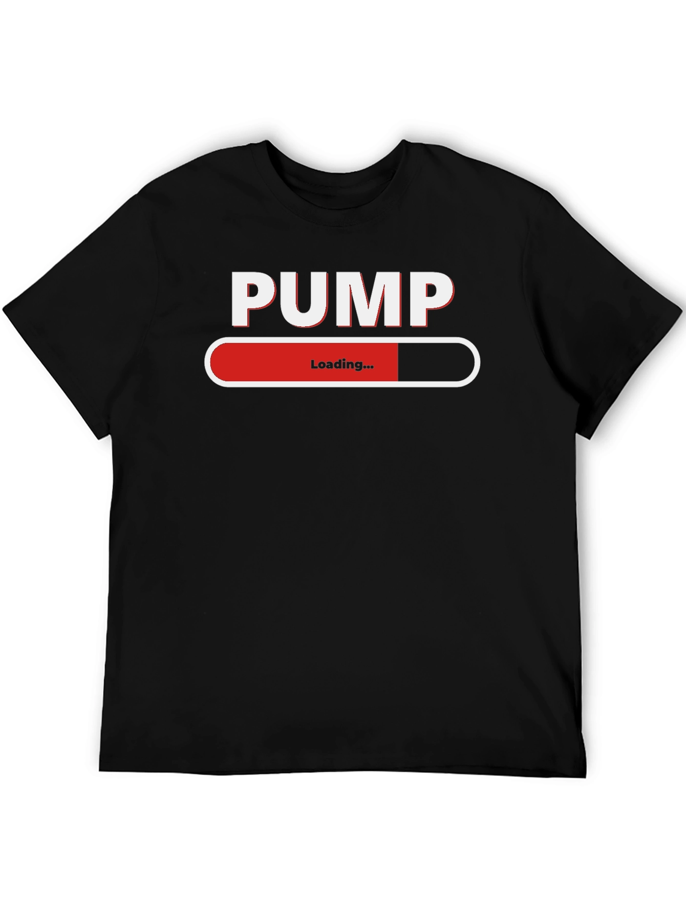 PUMP Loading Black T-Shirt - Gym & Workout Apparel