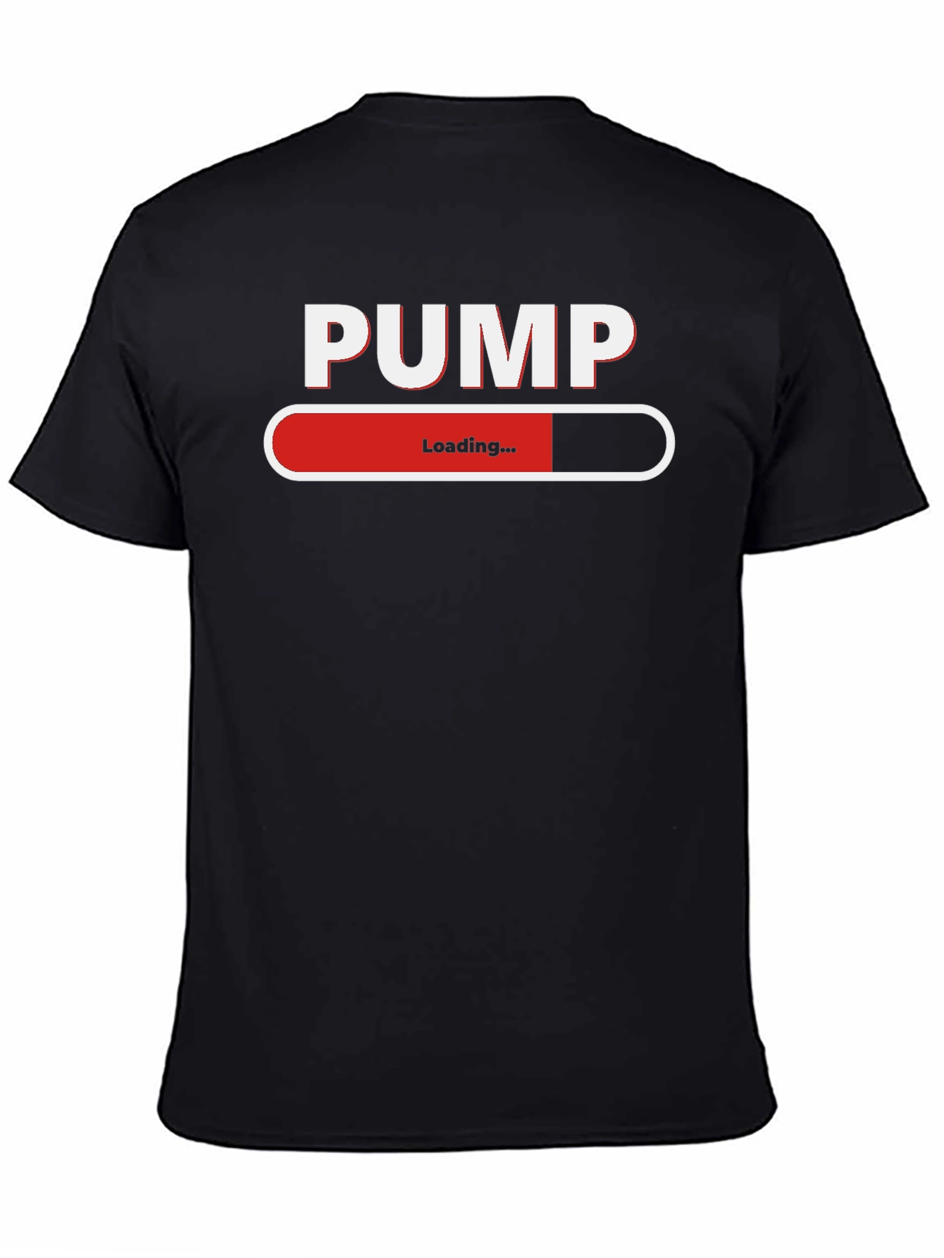 PUMP Loading Black T-Shirt - Gym & Workout Apparel