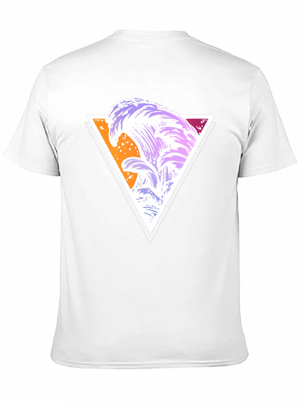 Abstract Wave Triangle Graphic Tee