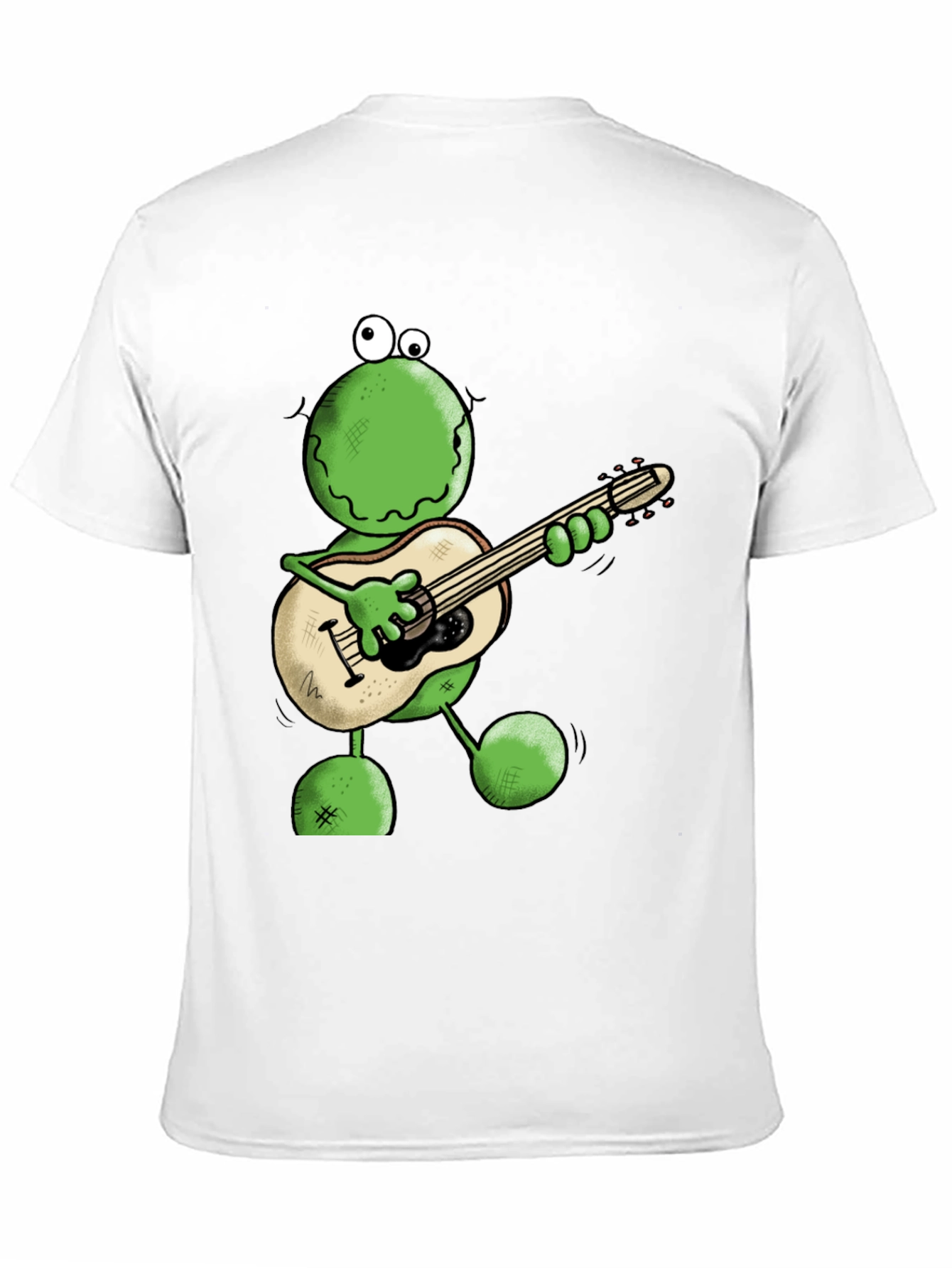 Frog Guitarist Graphic Tee - Cool Cartoon T-Shirt