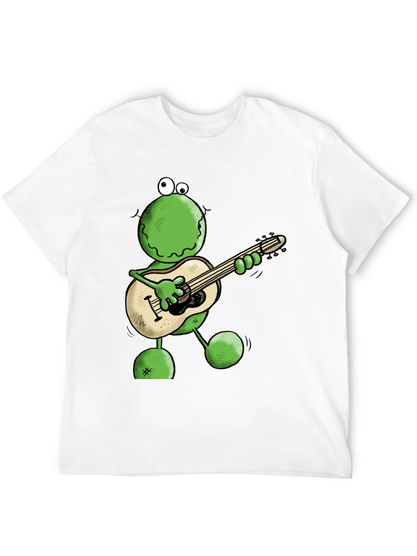 Frog Guitarist Graphic Tee - Cool Cartoon T-Shirt