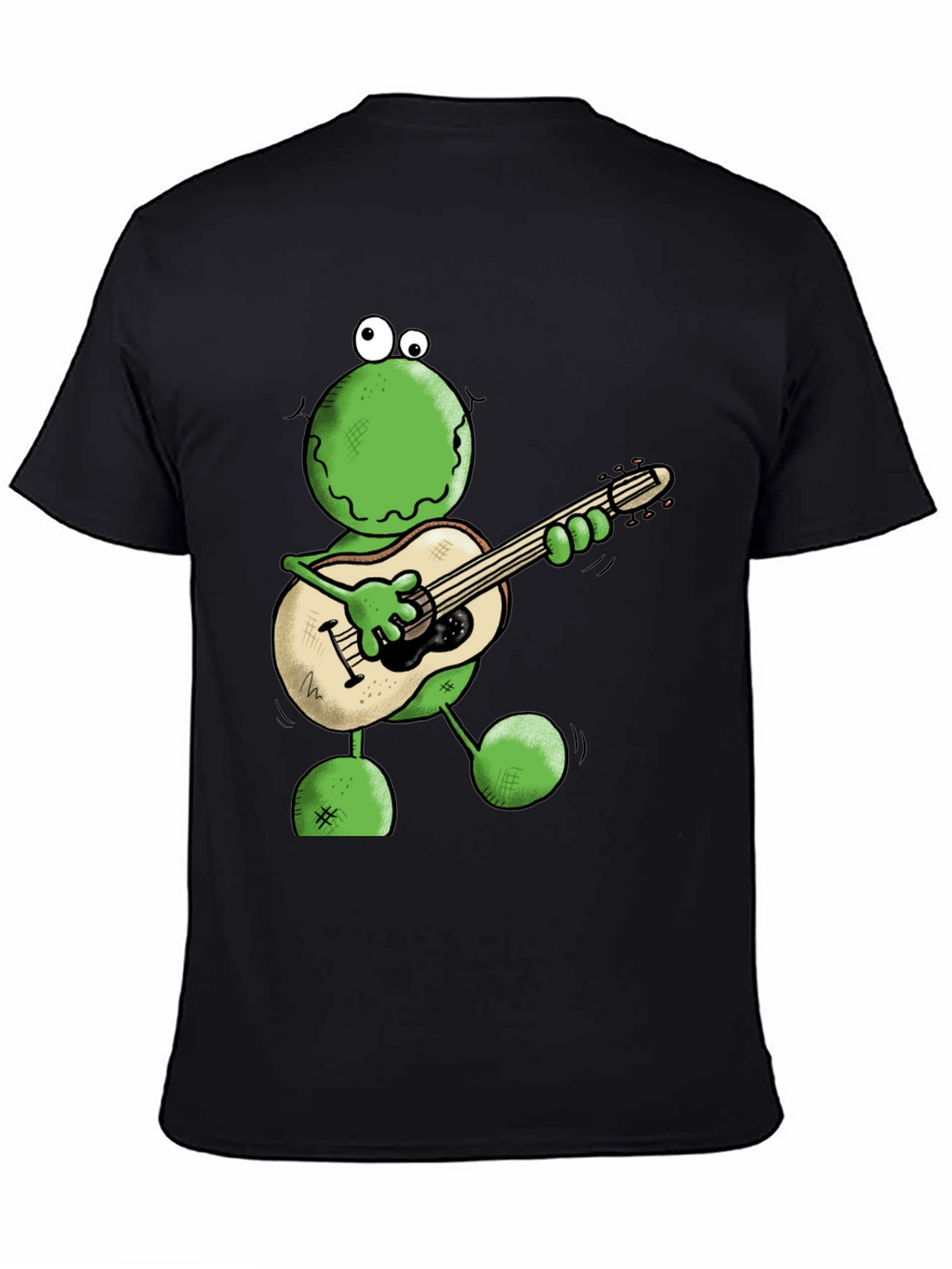 Frog Guitarist Graphic Tee - Cool Cartoon T-Shirt