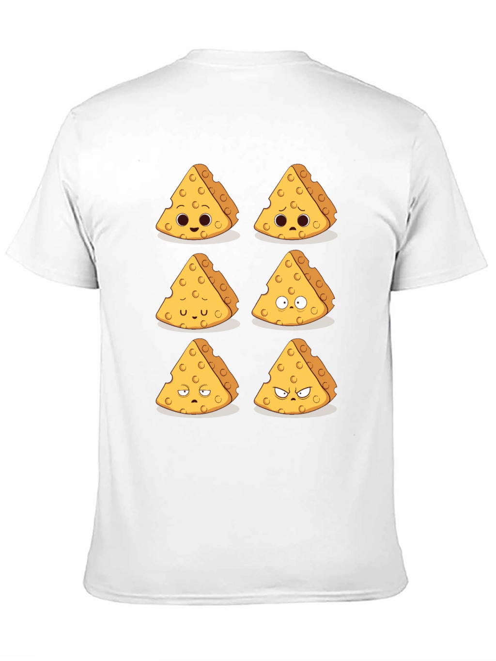Funny Cheese Expression T-Shirt - Black