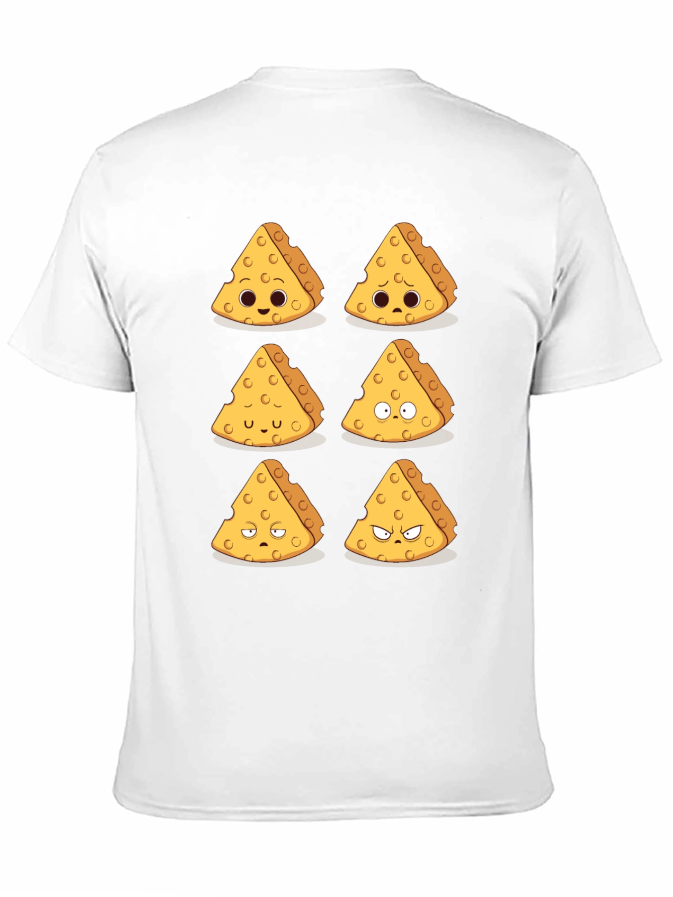 Funny Cheese Expression T-Shirt - Black
