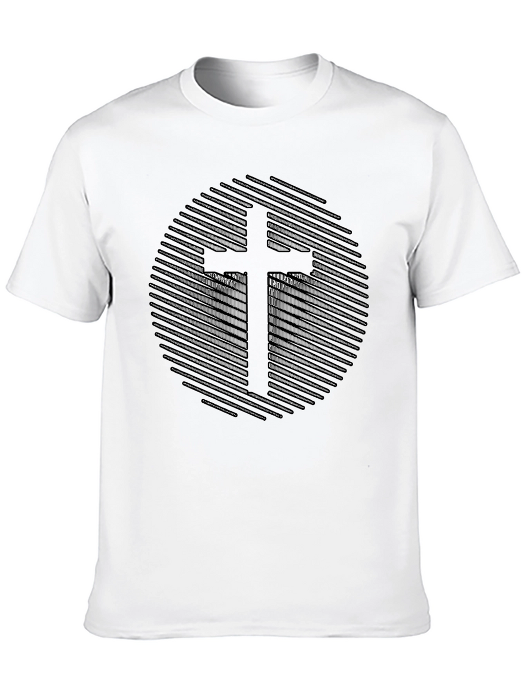 Abstract Cross Graphic Tee - Stylish Christian Apparel