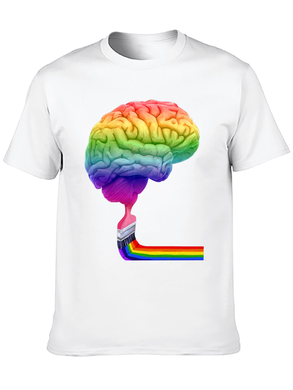 Rainbow Brain Paint T-Shirt
