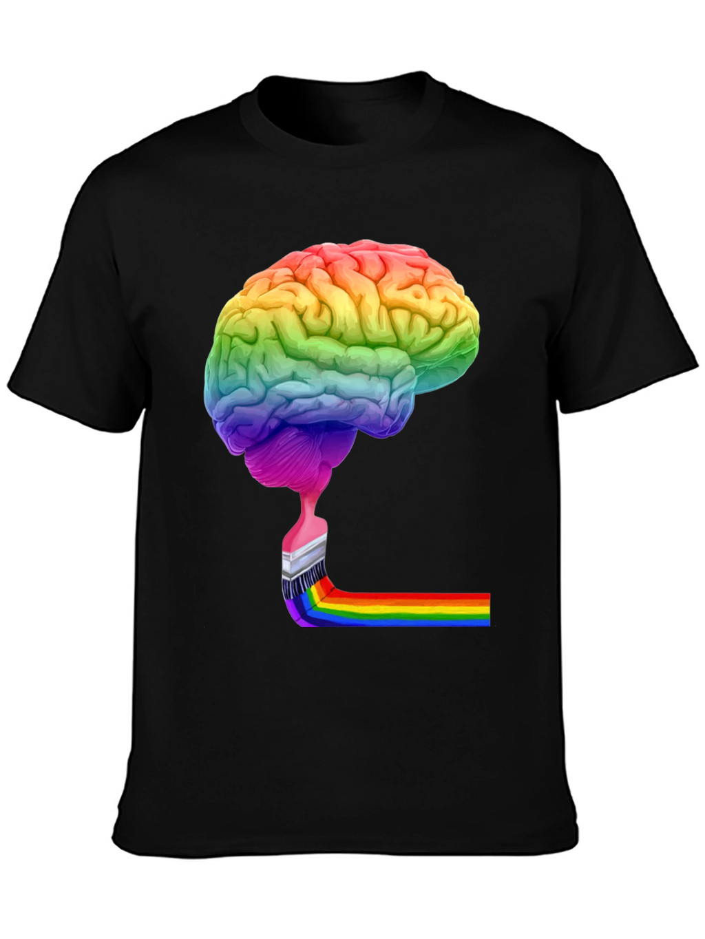 Rainbow Brain Paint T-Shirt