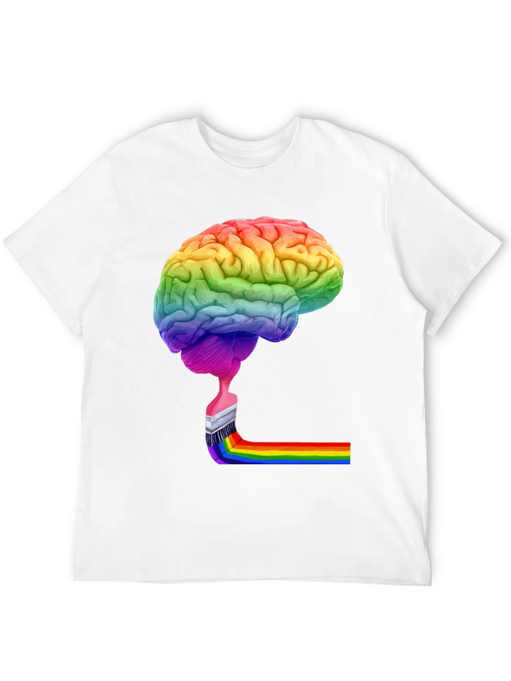 Rainbow Brain Paint T-Shirt