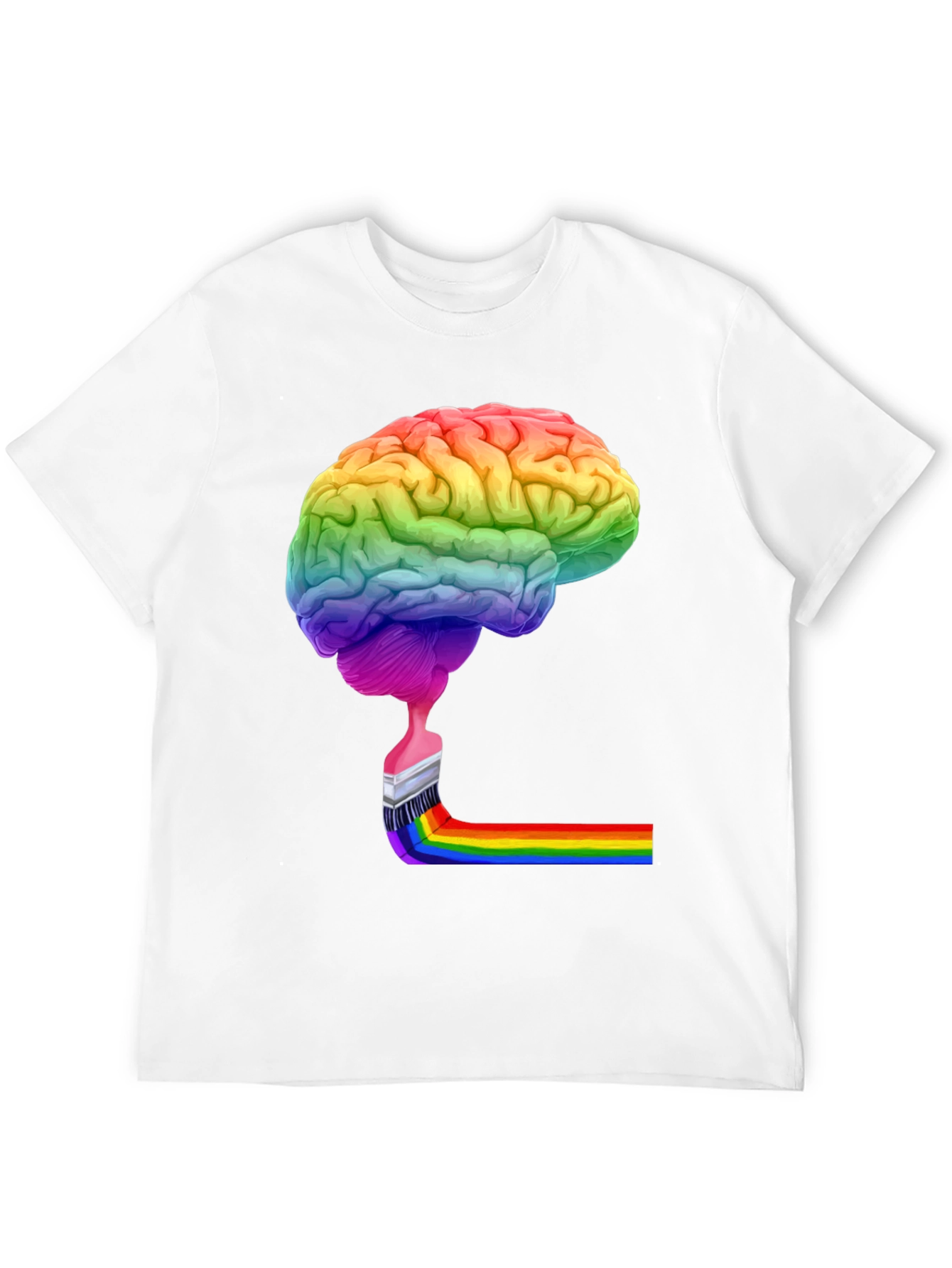 Rainbow Brain Paint T-Shirt