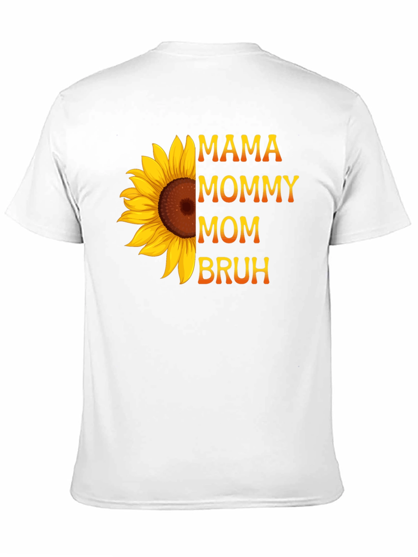 Mama Mommy Mom Bruh Sunflower Graphic Tee