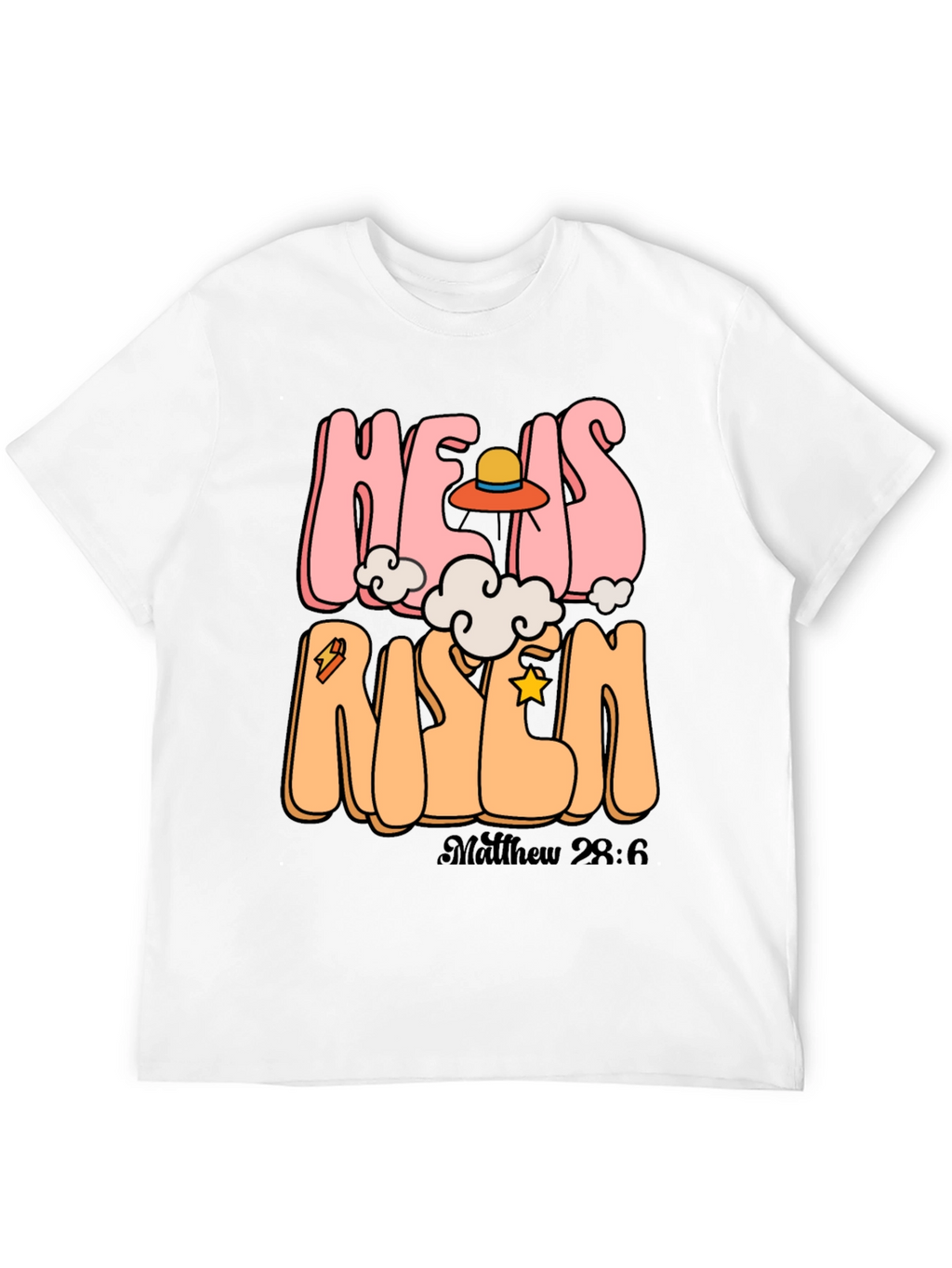 He Is Risen Graphic Tee - Easter Celebration