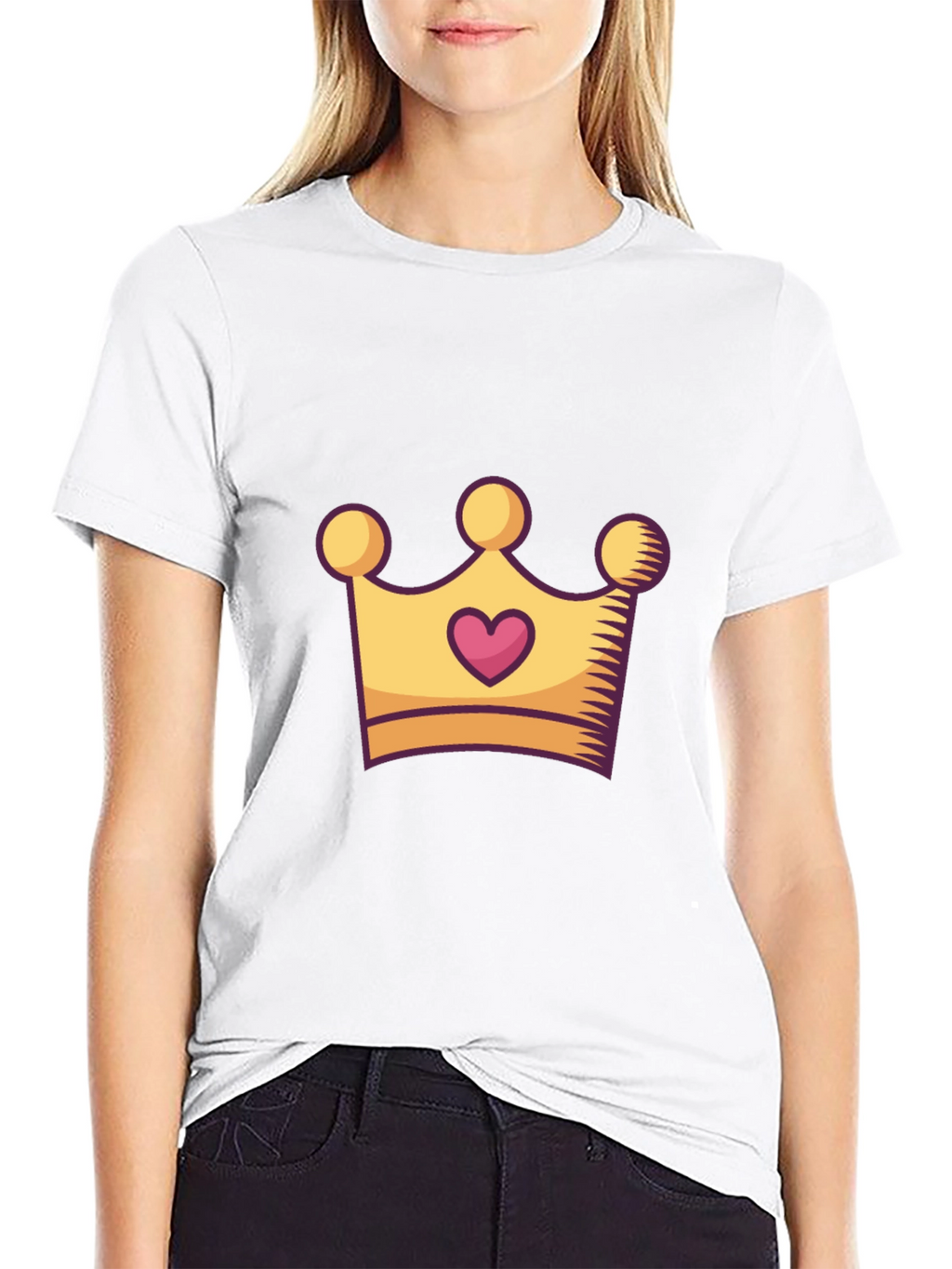 King/Queen Crown Graphic Tee - Stylish Unisex Black T-Shirt