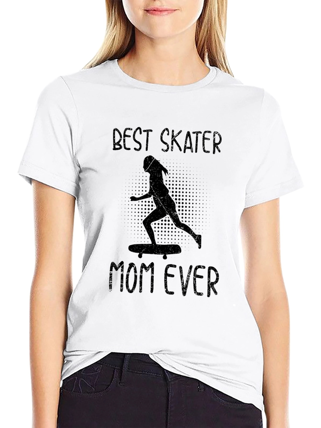 Best Skater Mom Ever T-Shirt - Black