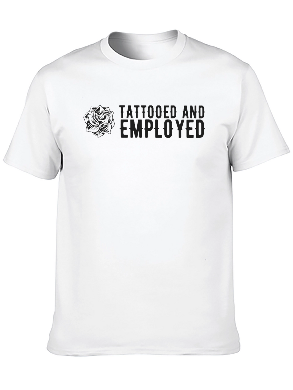Tattooed and Employed Graphic T-Shirt - Black