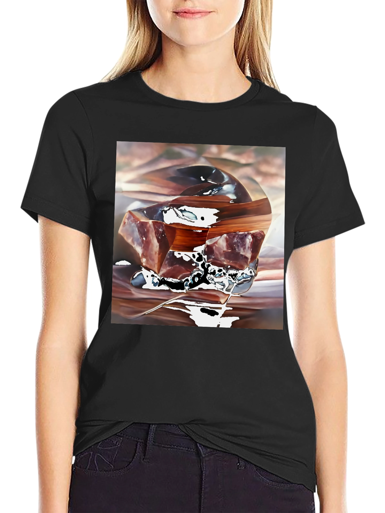 Abstract Cube Graphic Tee - Modern Art Shirt