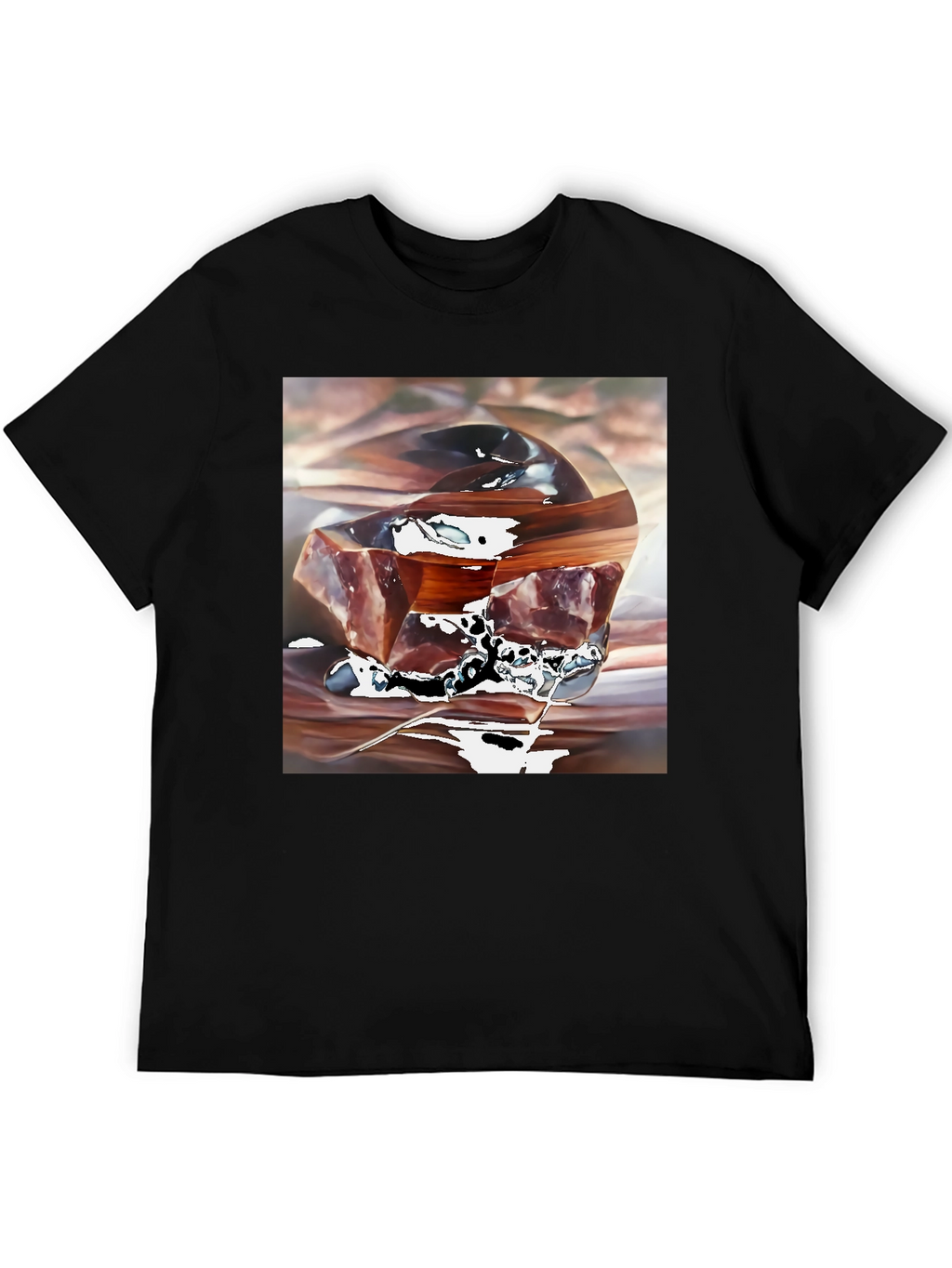 Abstract Cube Graphic Tee - Modern Art Shirt