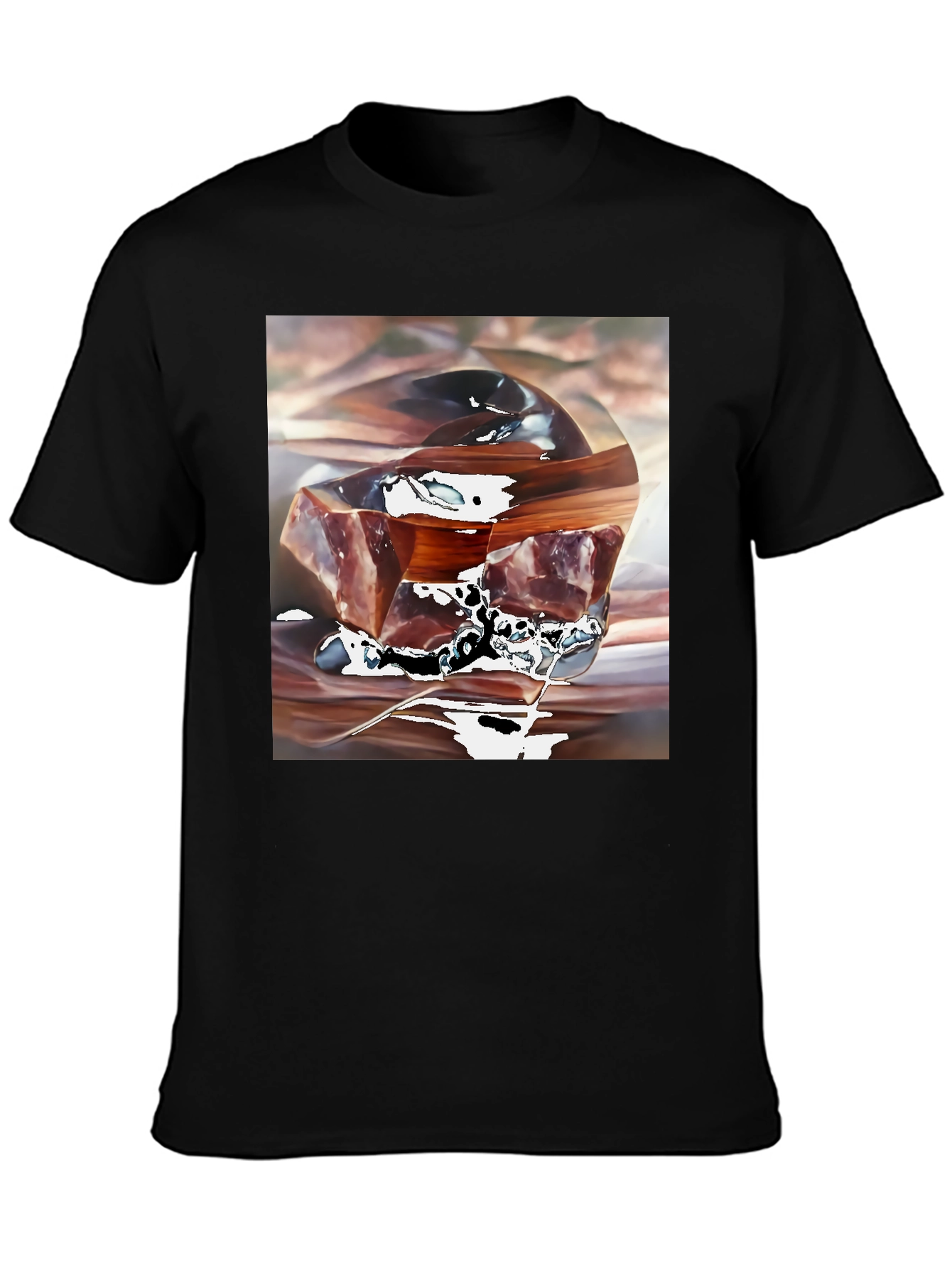 Abstract Cube Graphic Tee - Modern Art Shirt