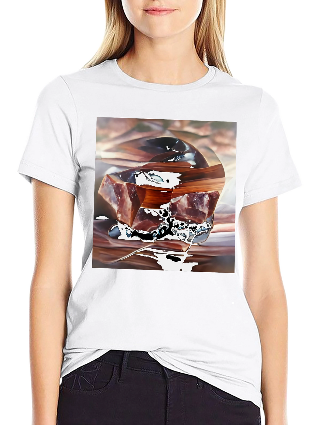Abstract Cube Graphic Tee - Modern Art Shirt