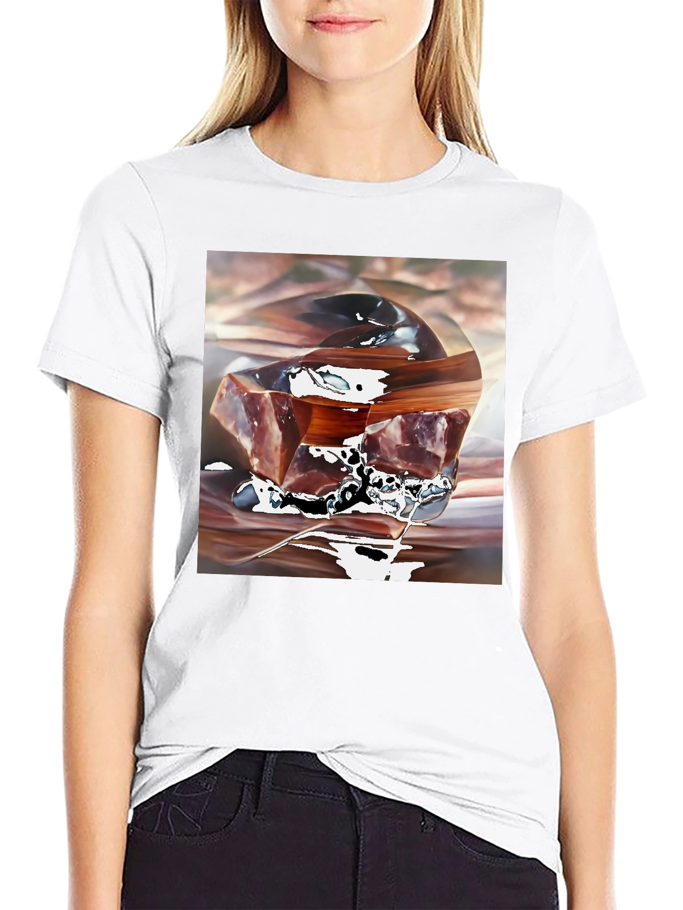 Abstract Cube Graphic Tee - Modern Art Shirt