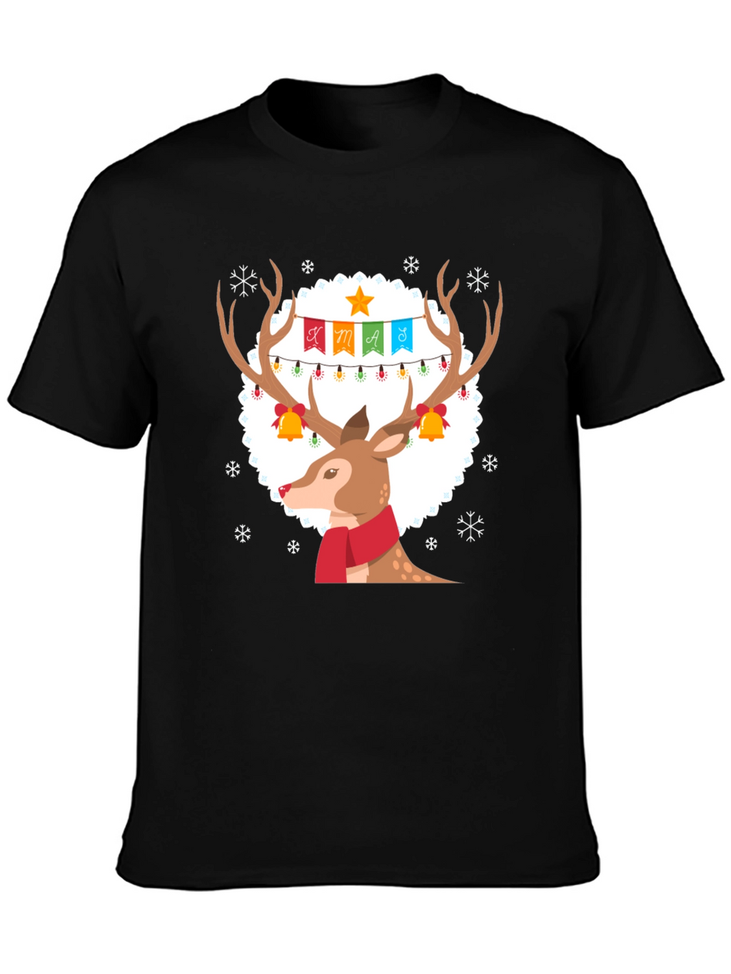 Festive Reindeer Xmas T-Shirt