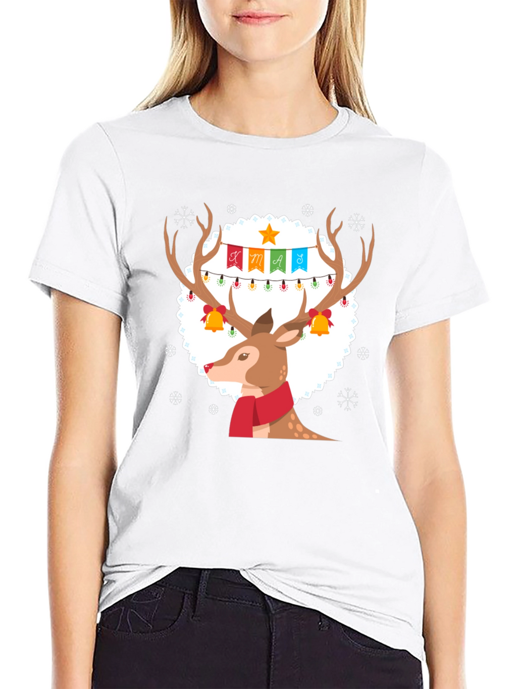 Festive Reindeer Xmas T-Shirt