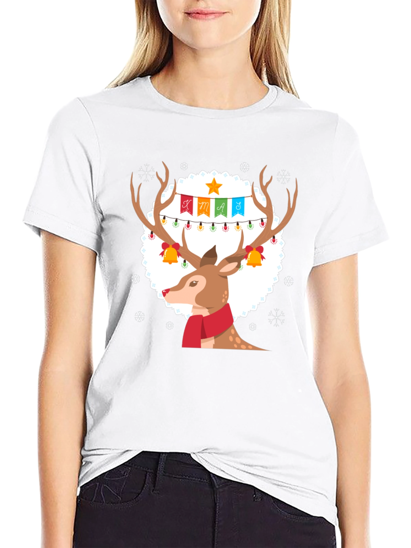 Festive Reindeer Xmas T-Shirt
