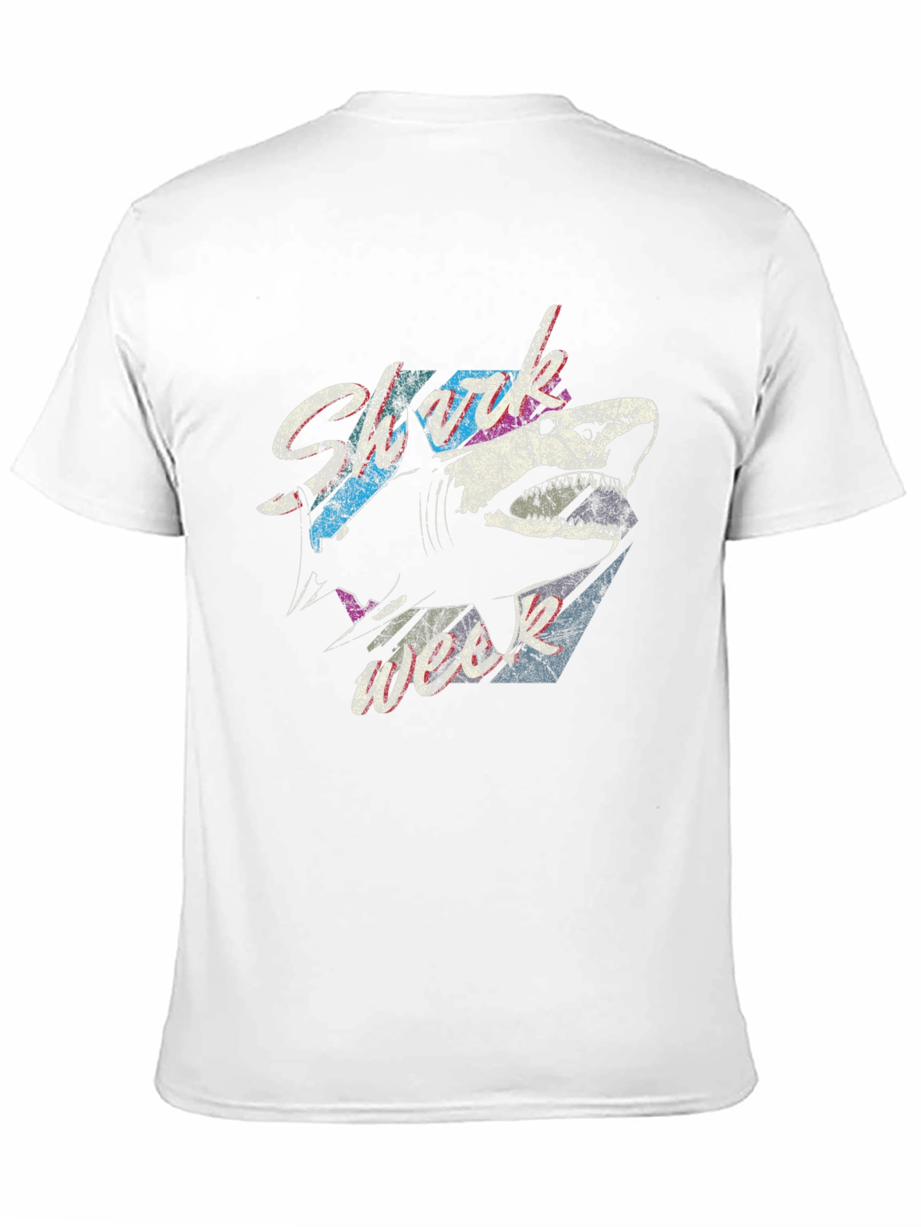 Shark Attack Graphic T-Shirt - Vintage Style Tee