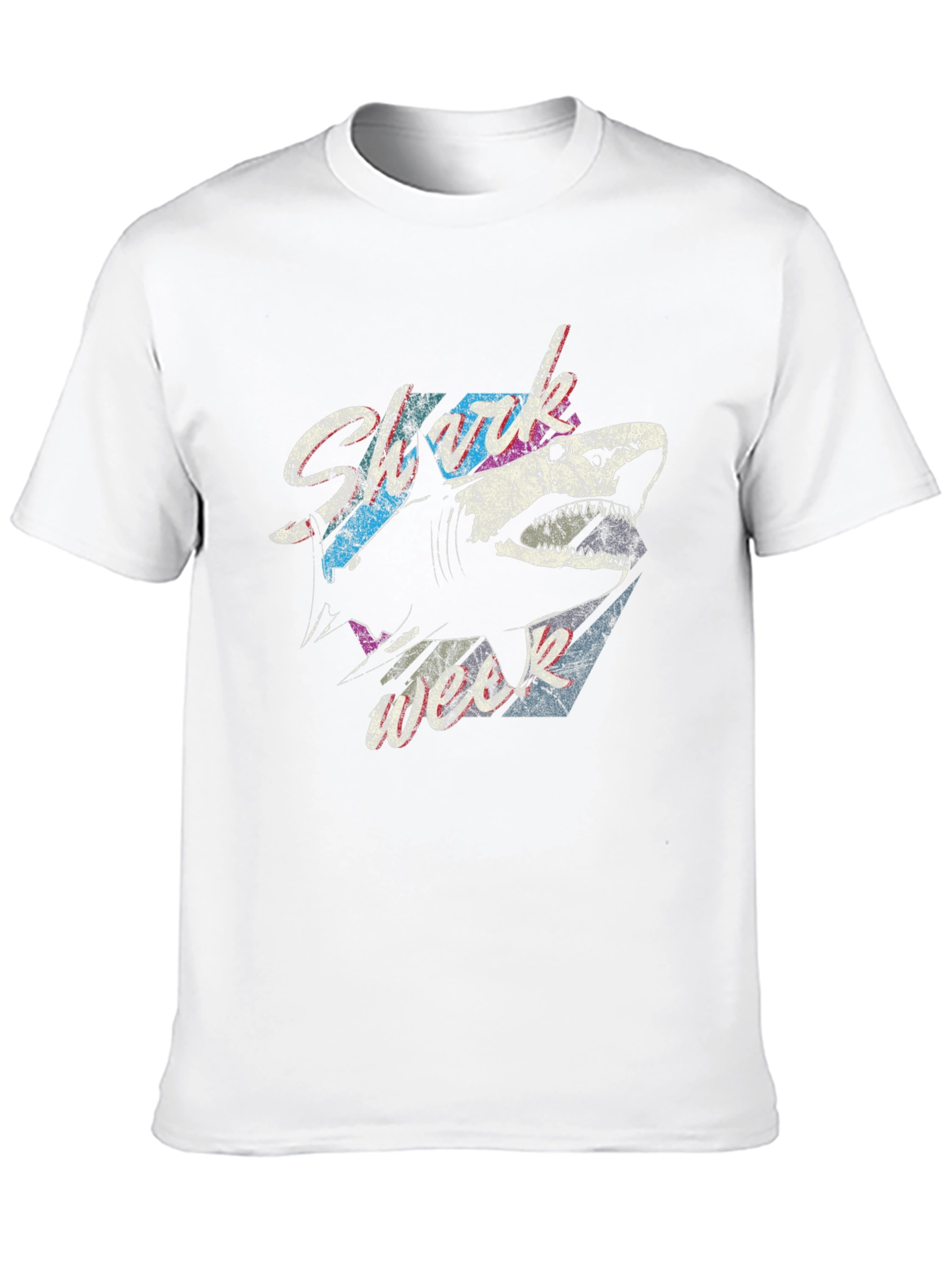Shark Attack Graphic T-Shirt - Vintage Style Tee