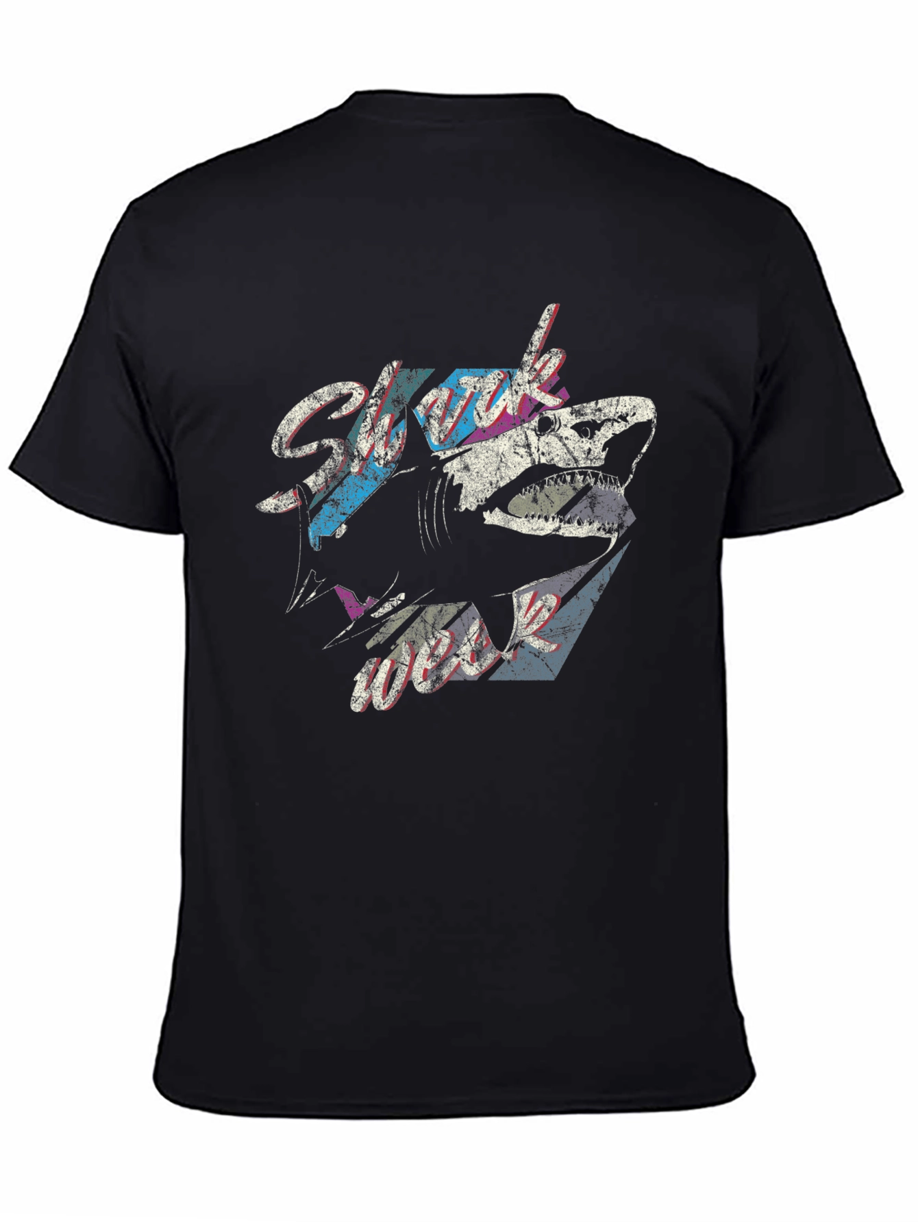Shark Attack Graphic T-Shirt - Vintage Style Tee