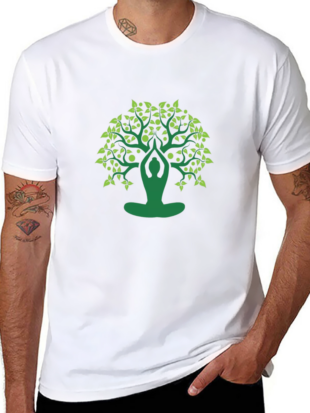 Yoga Tree Graphic Tee - Meditate in Style